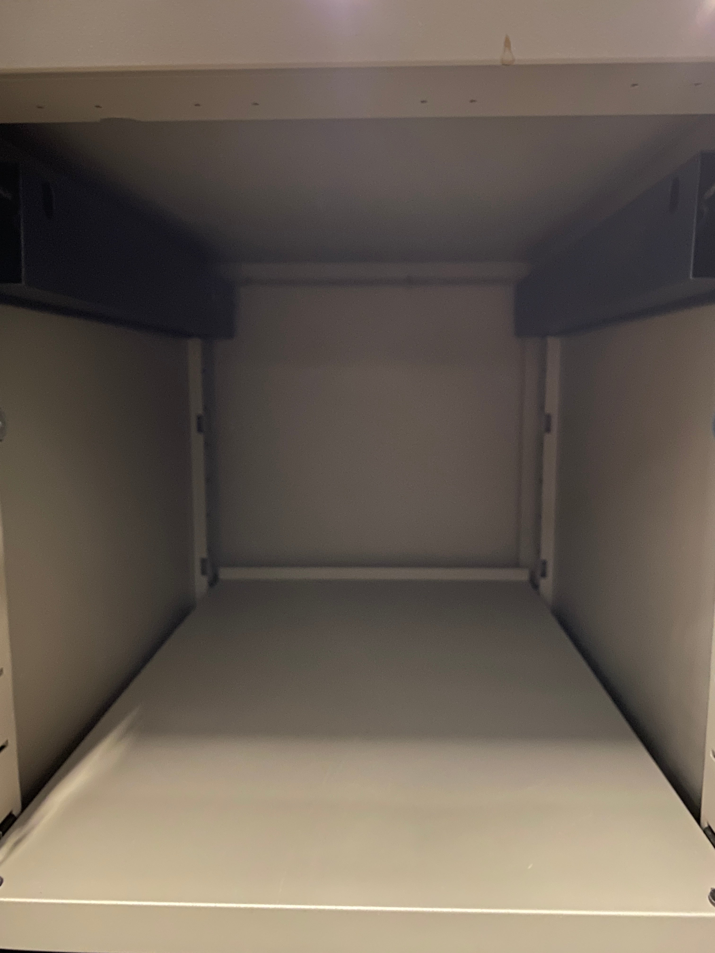 Steelcase Right Side Closet Grey Cabinet With Drawers