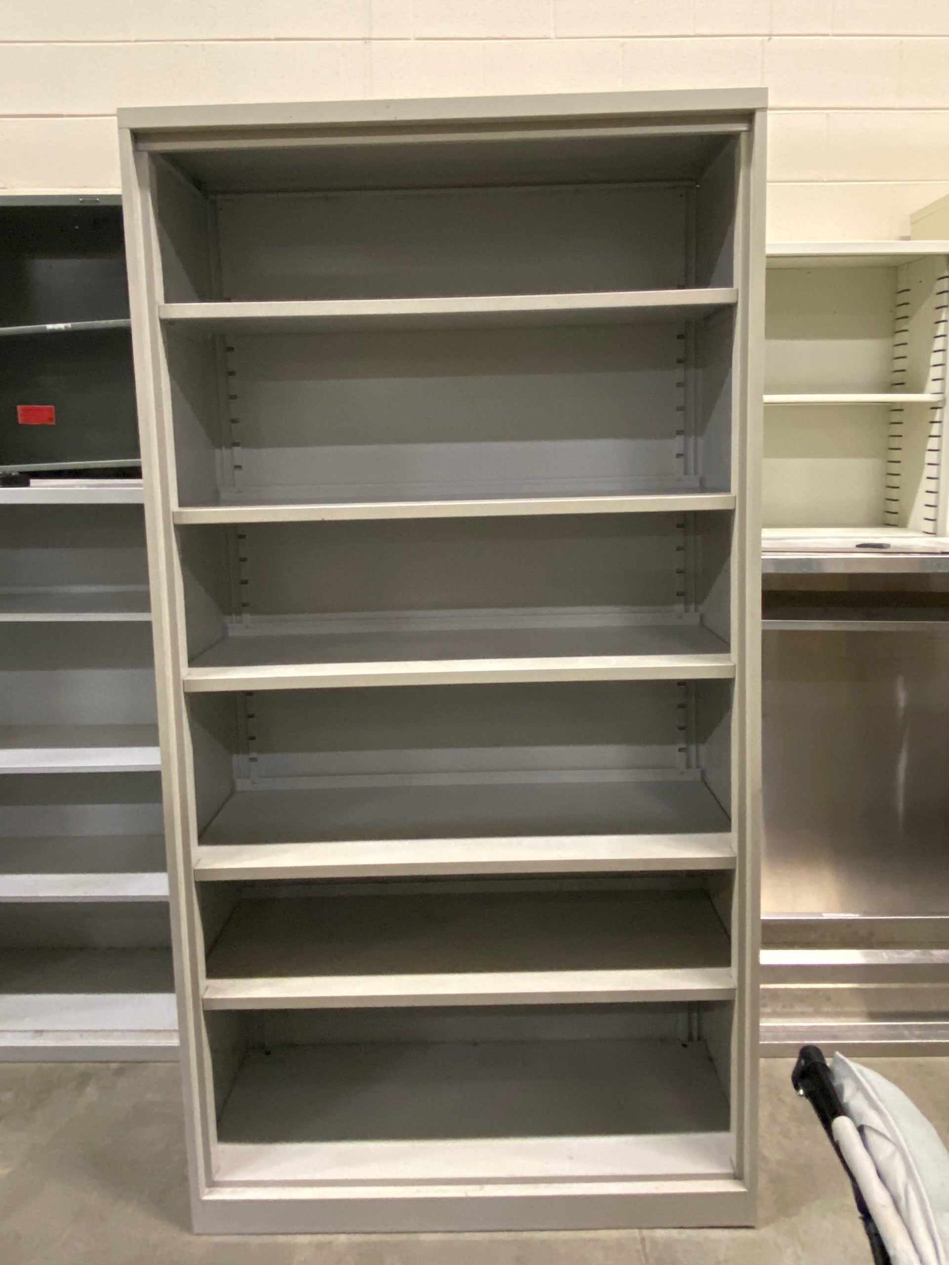 Borroughs Gray 6 Tier Adjustable Metal Shelves