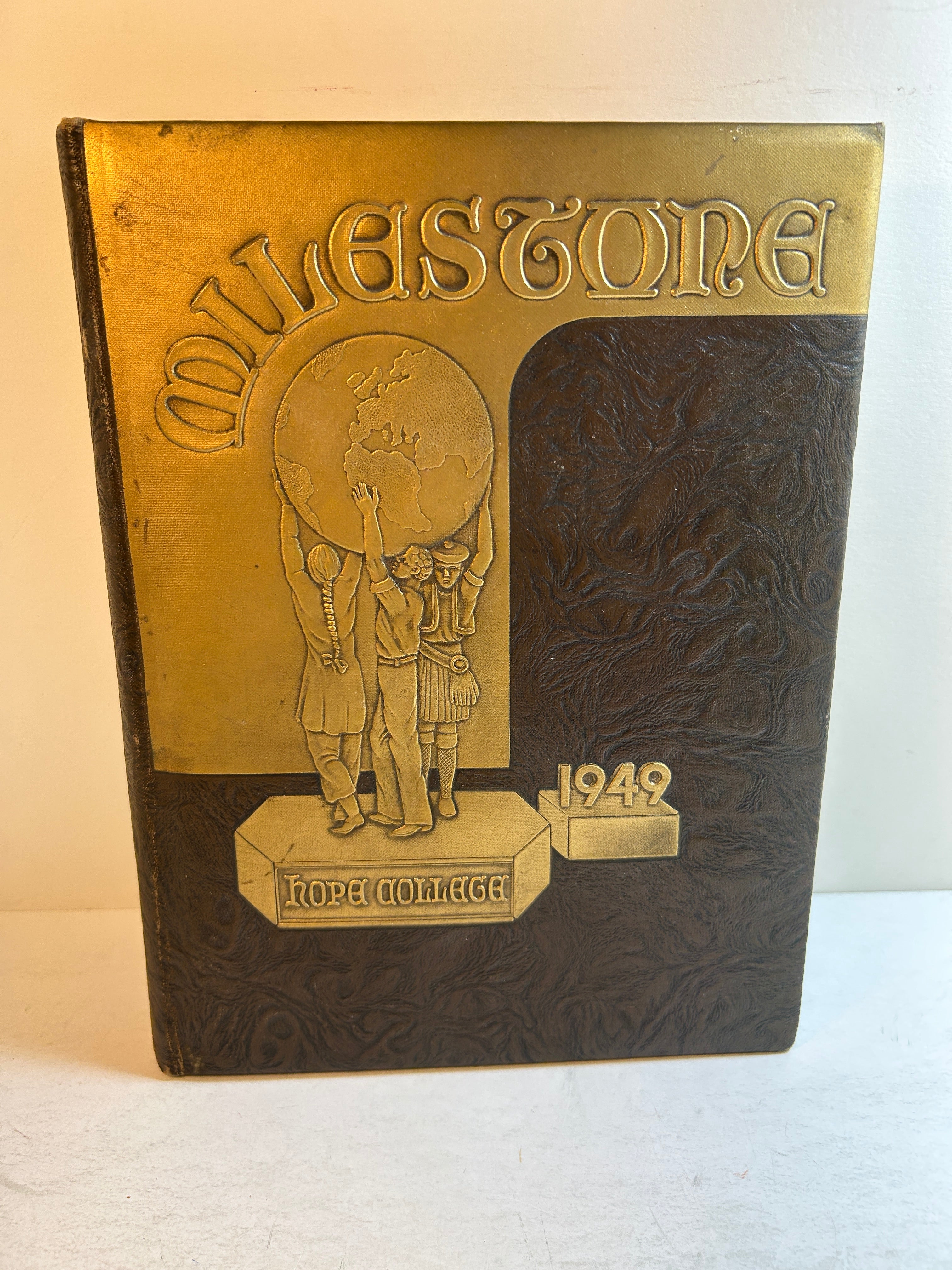 1949 "Milestone" Hope College Yearbook Holland, MI HC