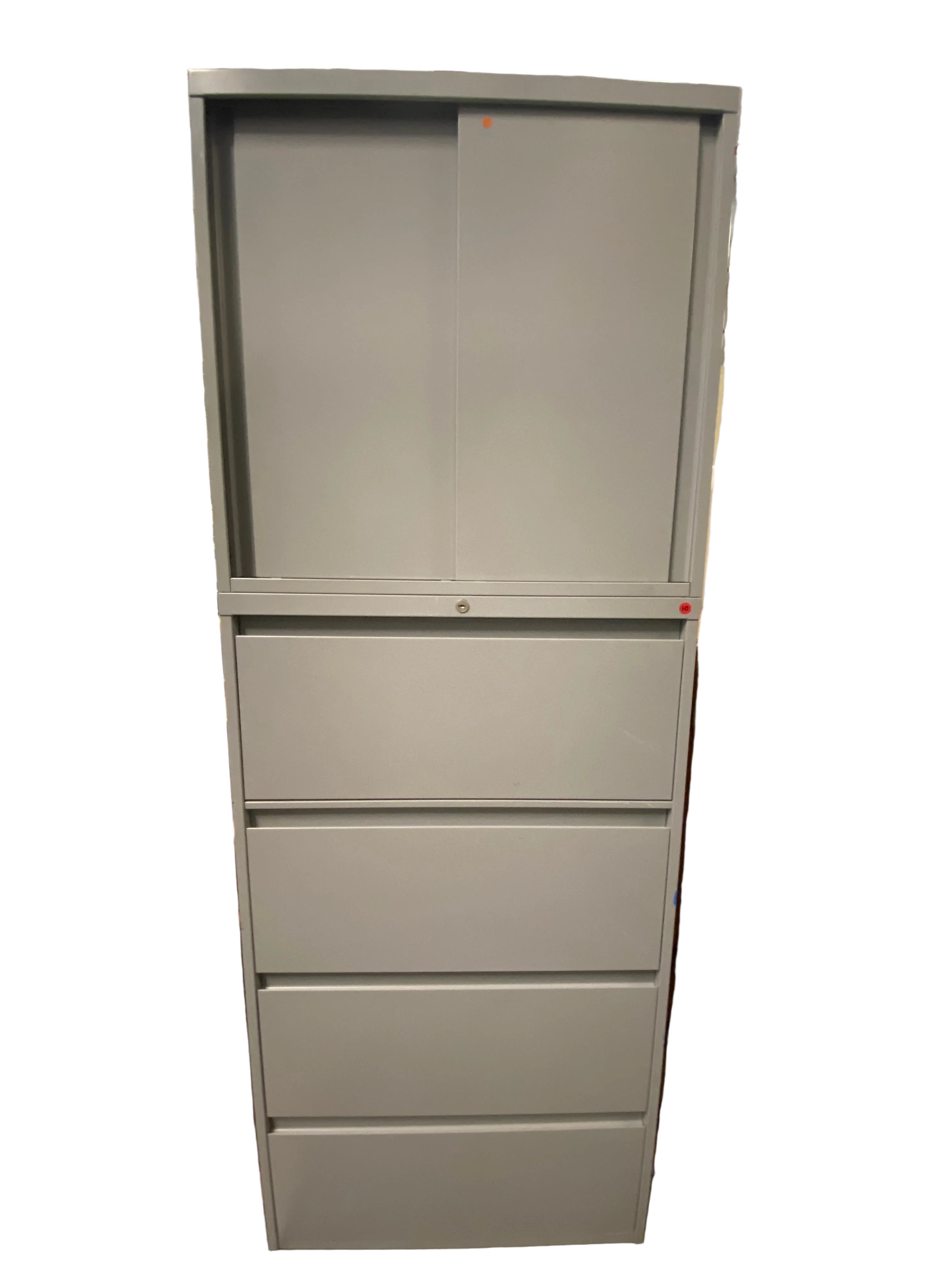 Steelcase Sliding Door Cabinet With Drawers