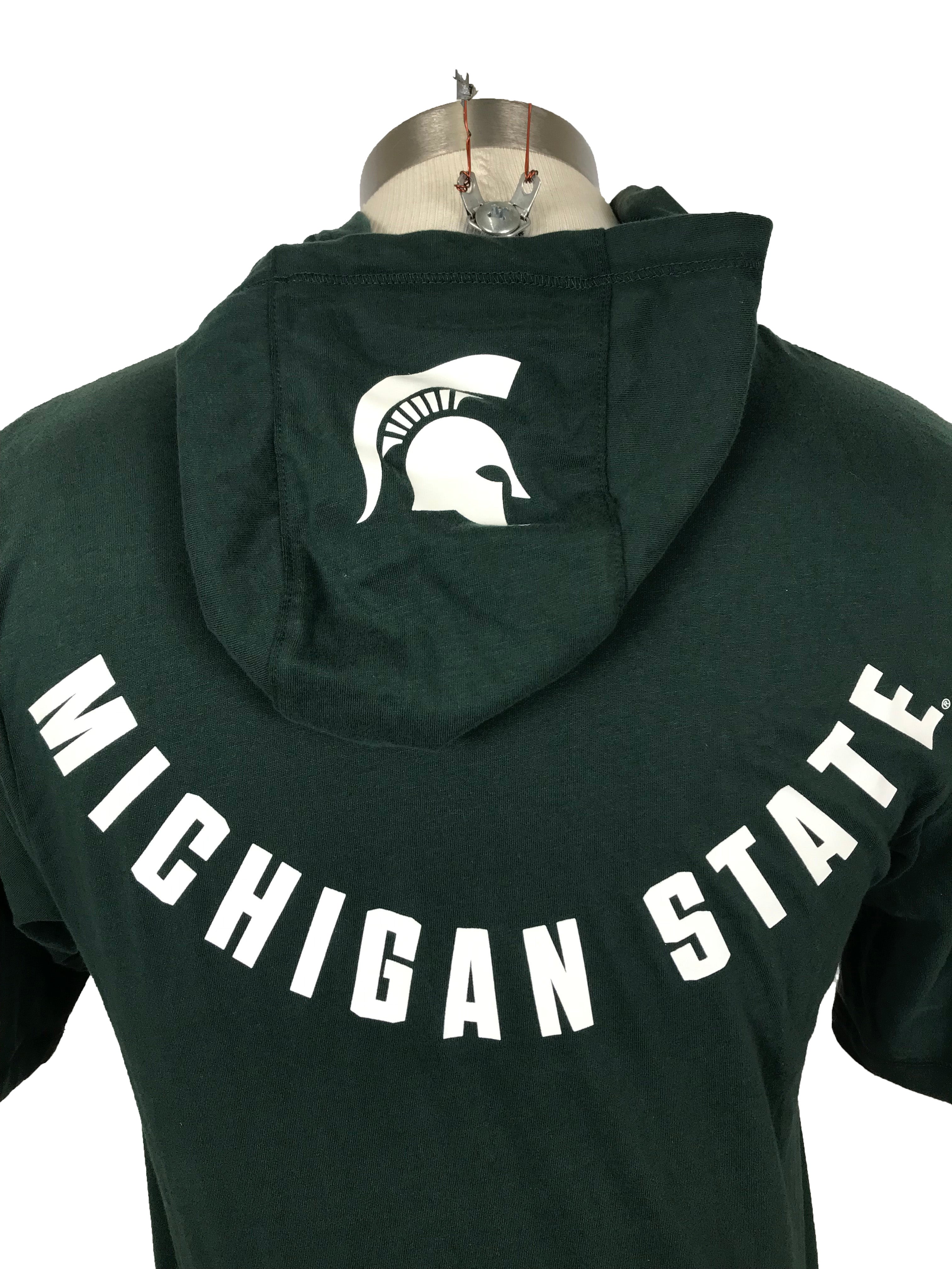 Nike MSU Green T-Shirt With Hood Unisex Size S