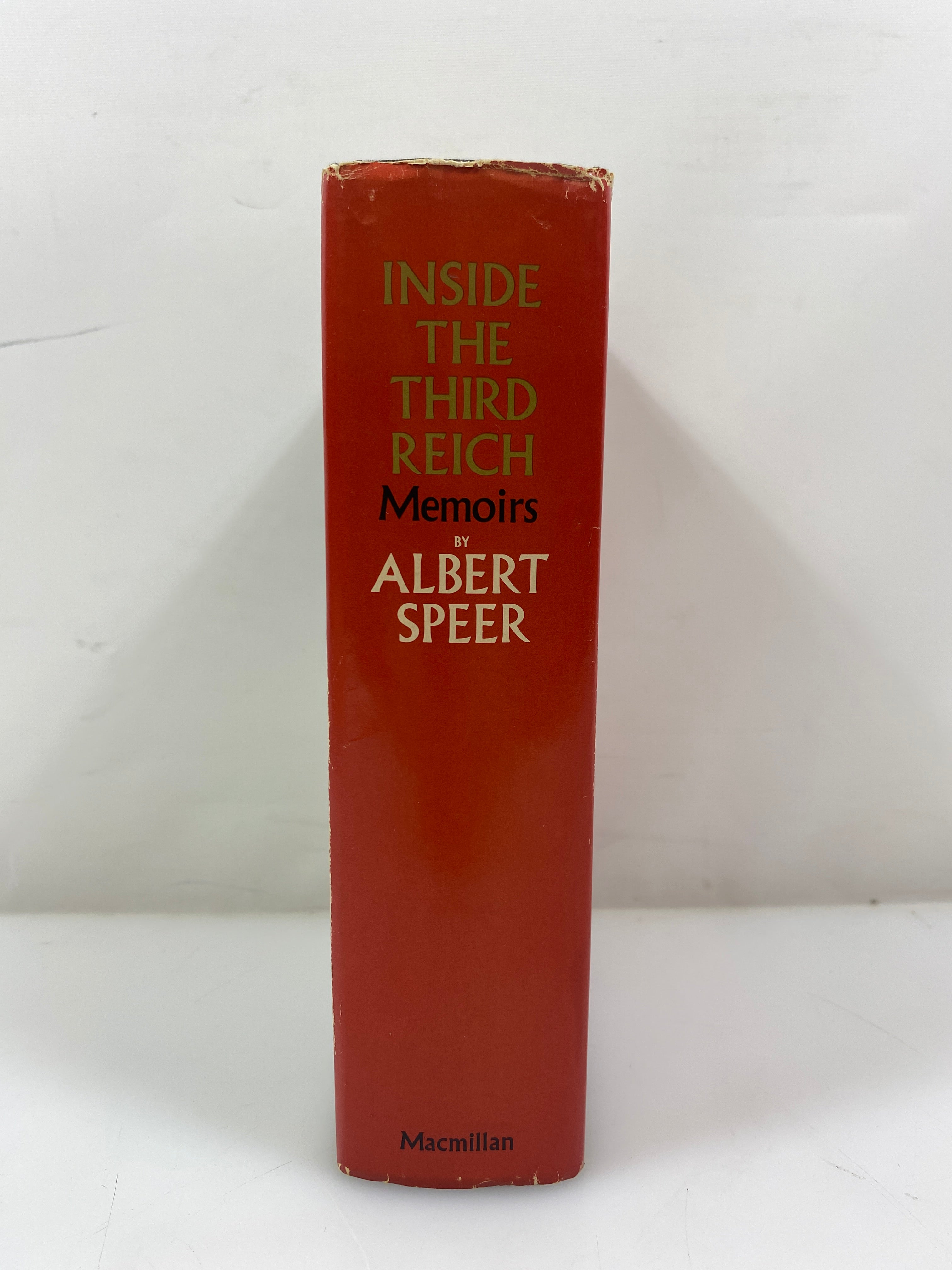 Inside the Third Reich Memoirs by Speer 1970 HCDJ
