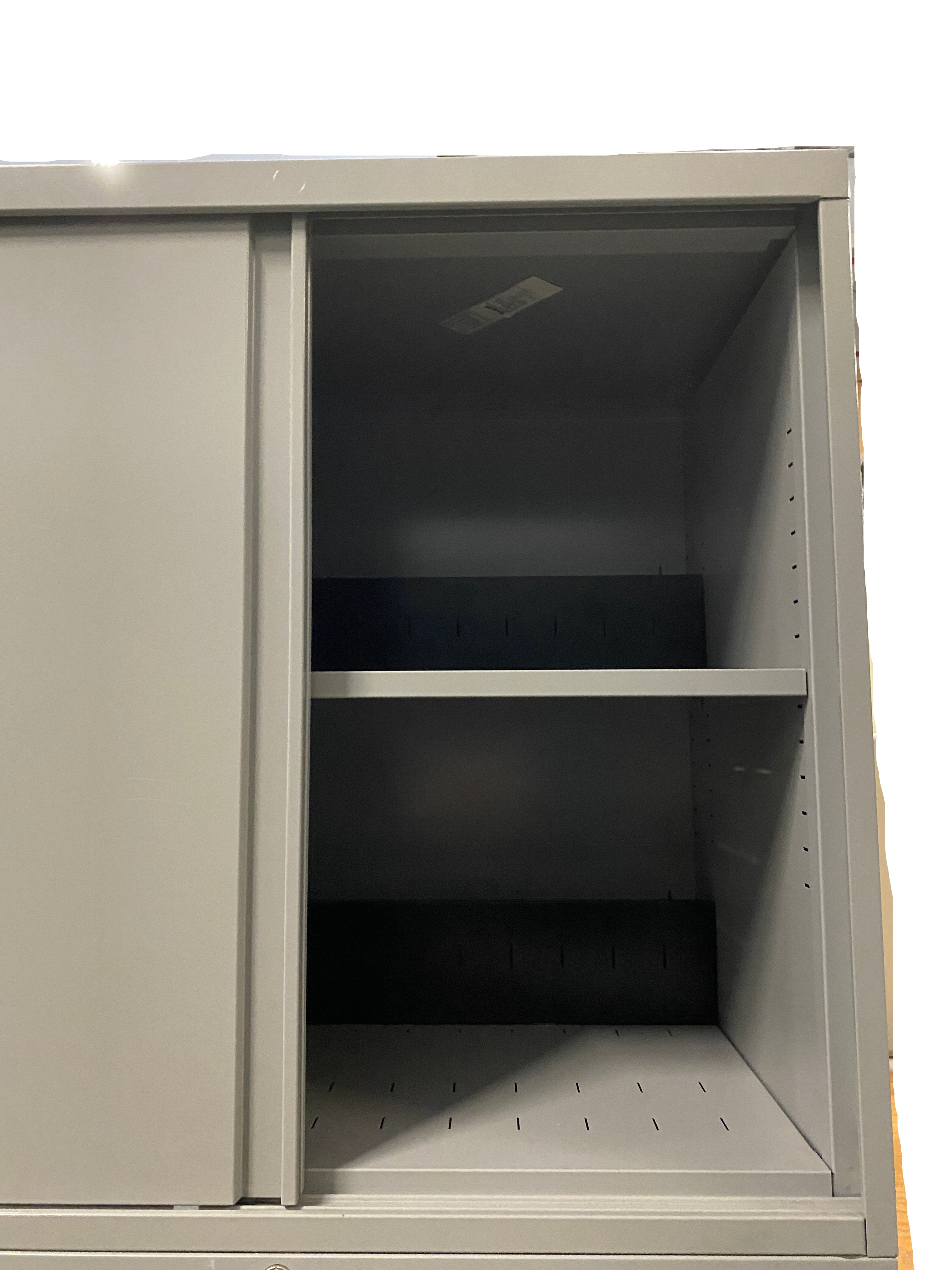 Steelcase Sliding Door Cabinet With Drawers