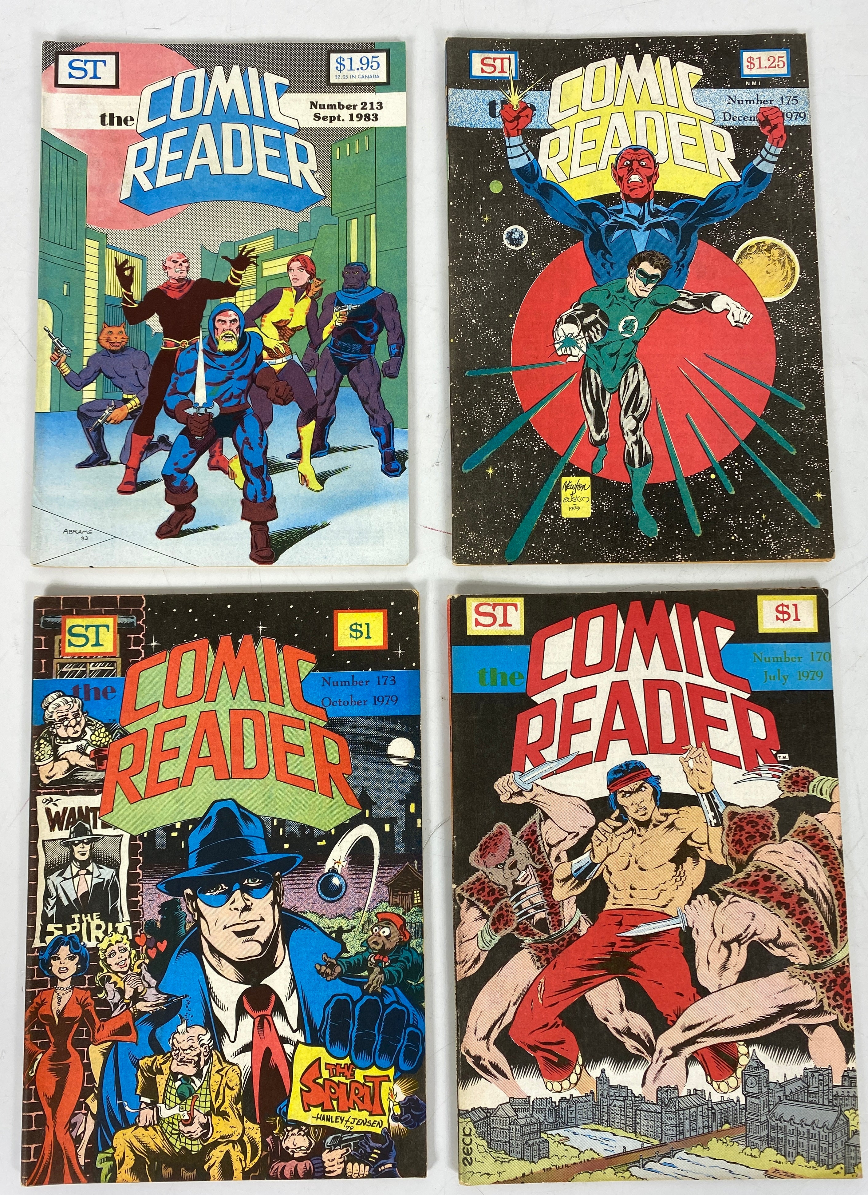 The Comic Reader Fanzine Lot of 4 #170, 173, 175, 213 (1979-1983)