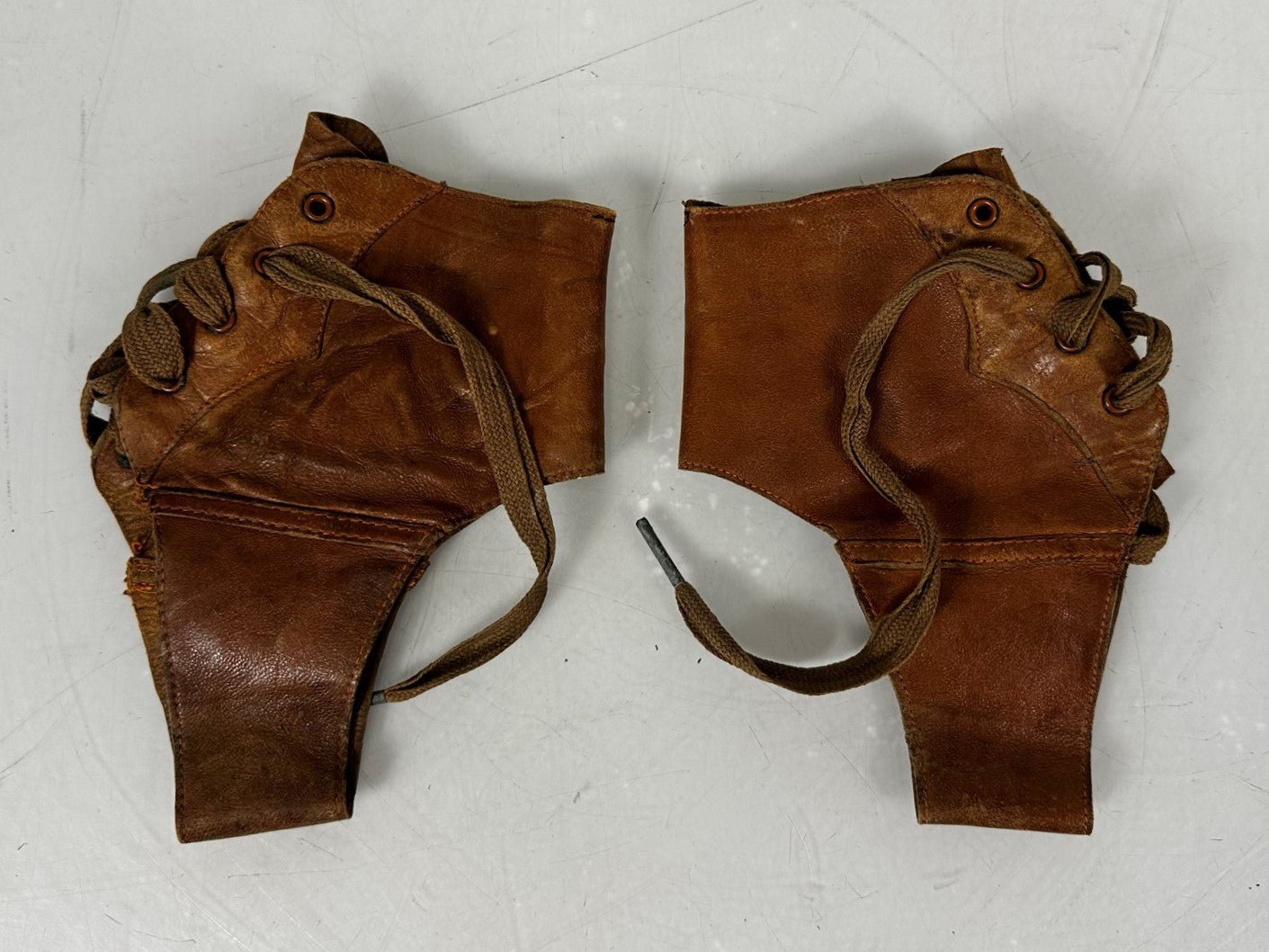 Pair of Vintage Leather Ankles Braces