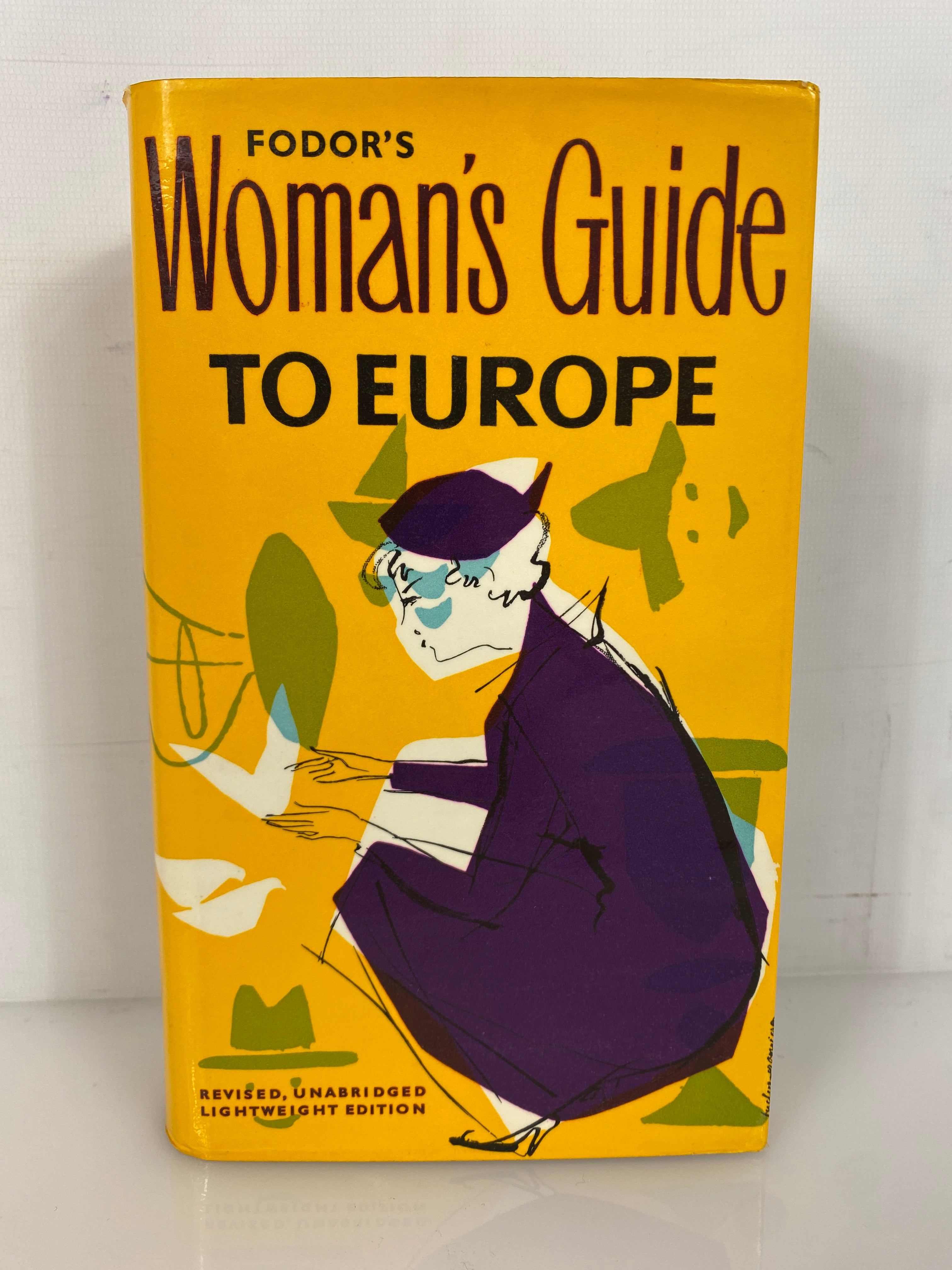 Fodor's Woman's Guide to Europe 1959 Lightweight Sixth Edition HC DJ with Maps
