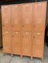 8 Peach Metal Locker Set