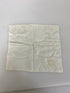 Vintage 1930s-1940s White Linen Handkerchief with Floral Lace Details
