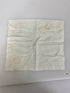 Vintage 1930s-1940s White Linen Handkerchief with Floral Lace Details