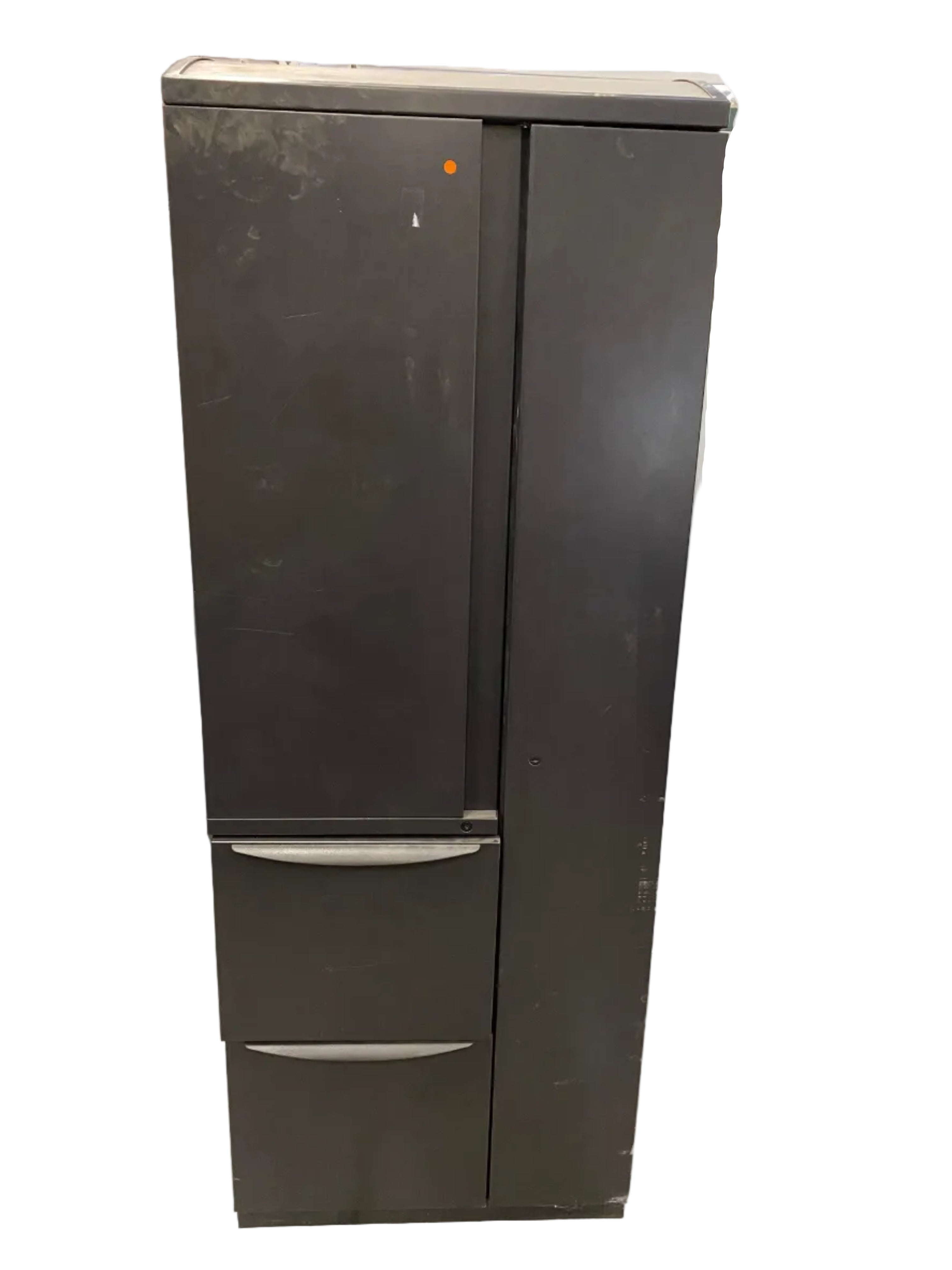 Haworth Office Closet Black Cabinet With Drawers & Shelves