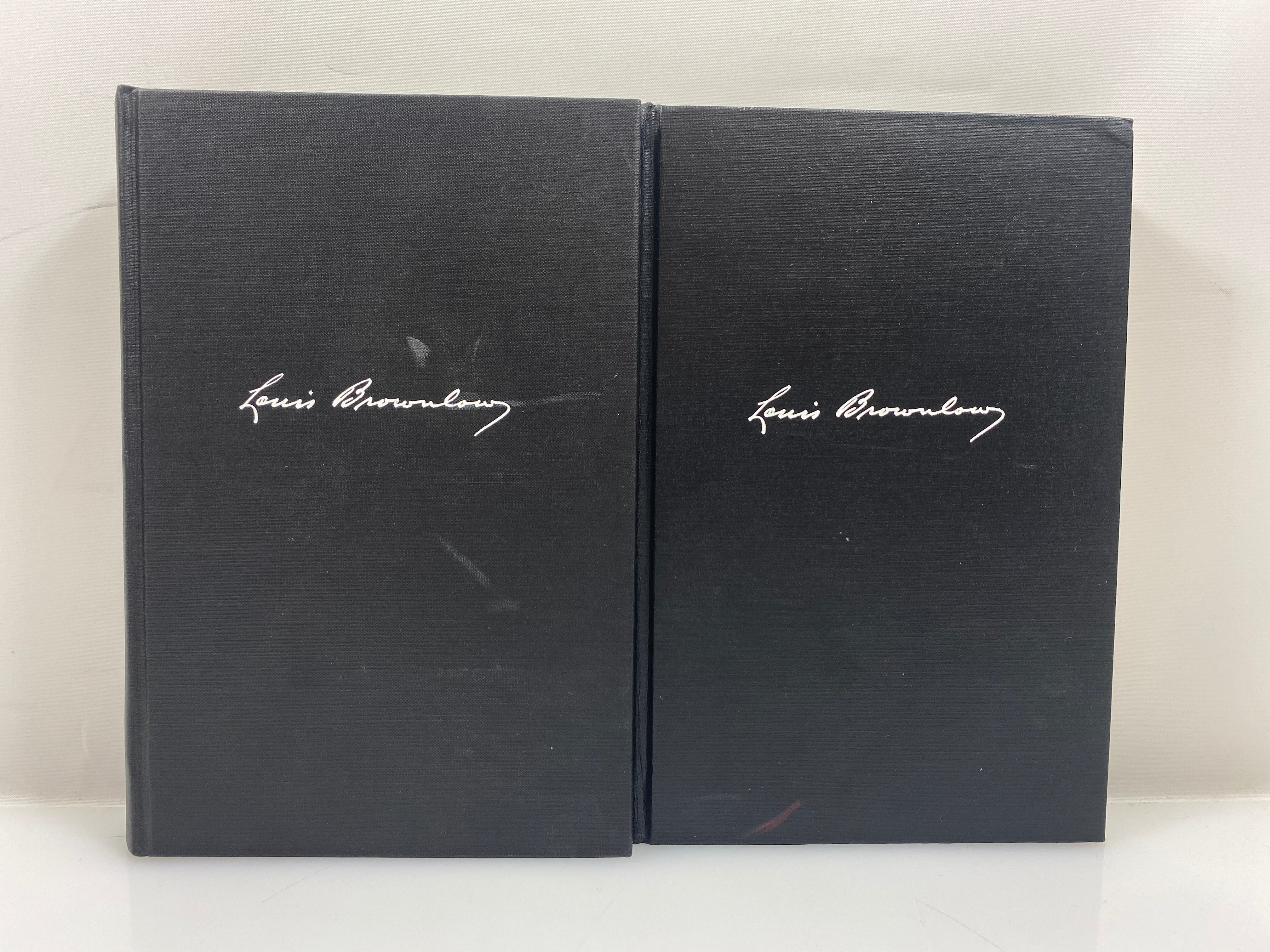 Set of 2: The Autobiography of Louis Brownlow Half 1 & 2 1955-58 HC