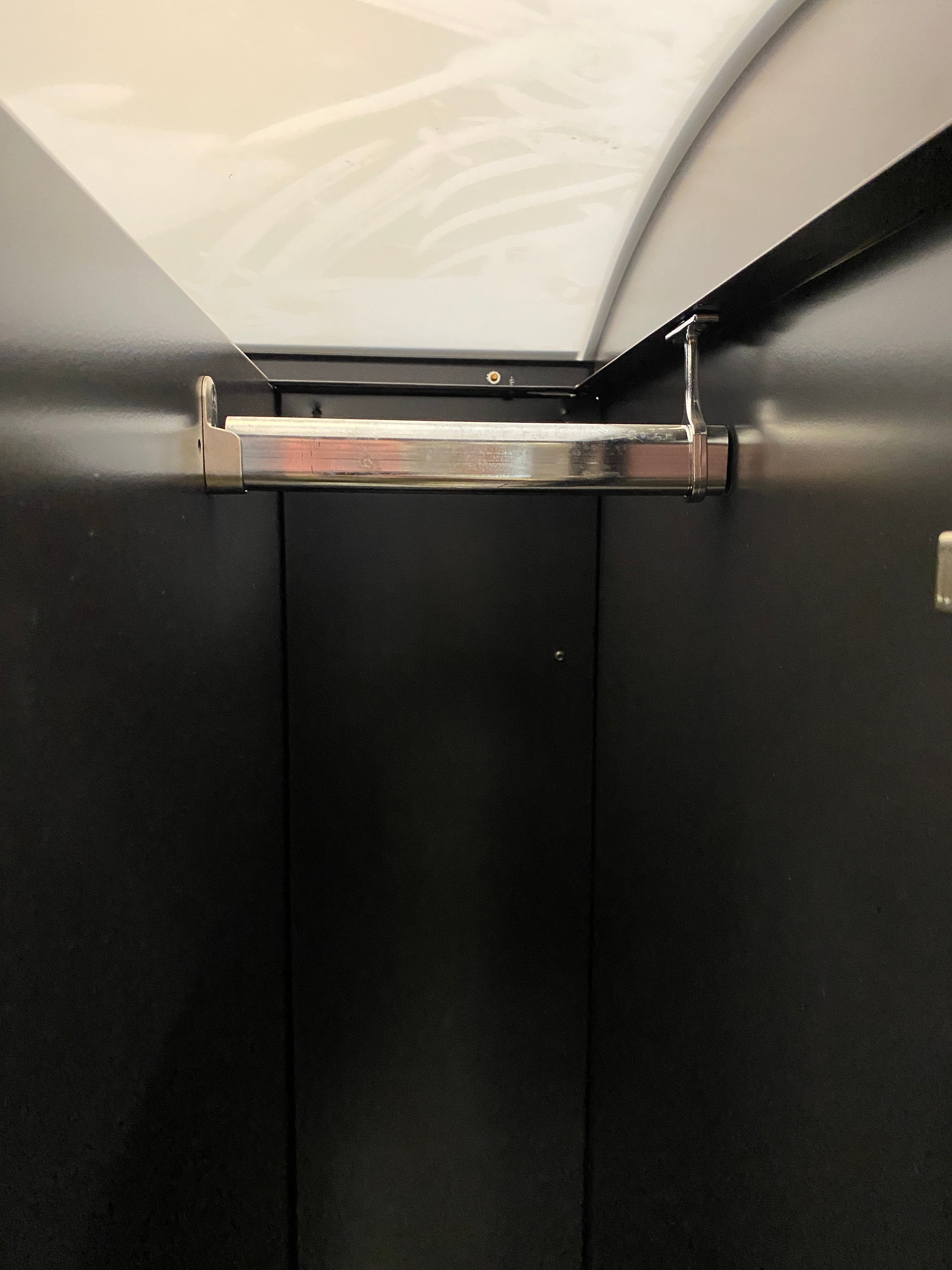 Haworth Office Closet Black Cabinet With Drawers & Shelves
