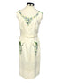 Vintage Daree Women's White Embroidered Dress with Matching Jacket