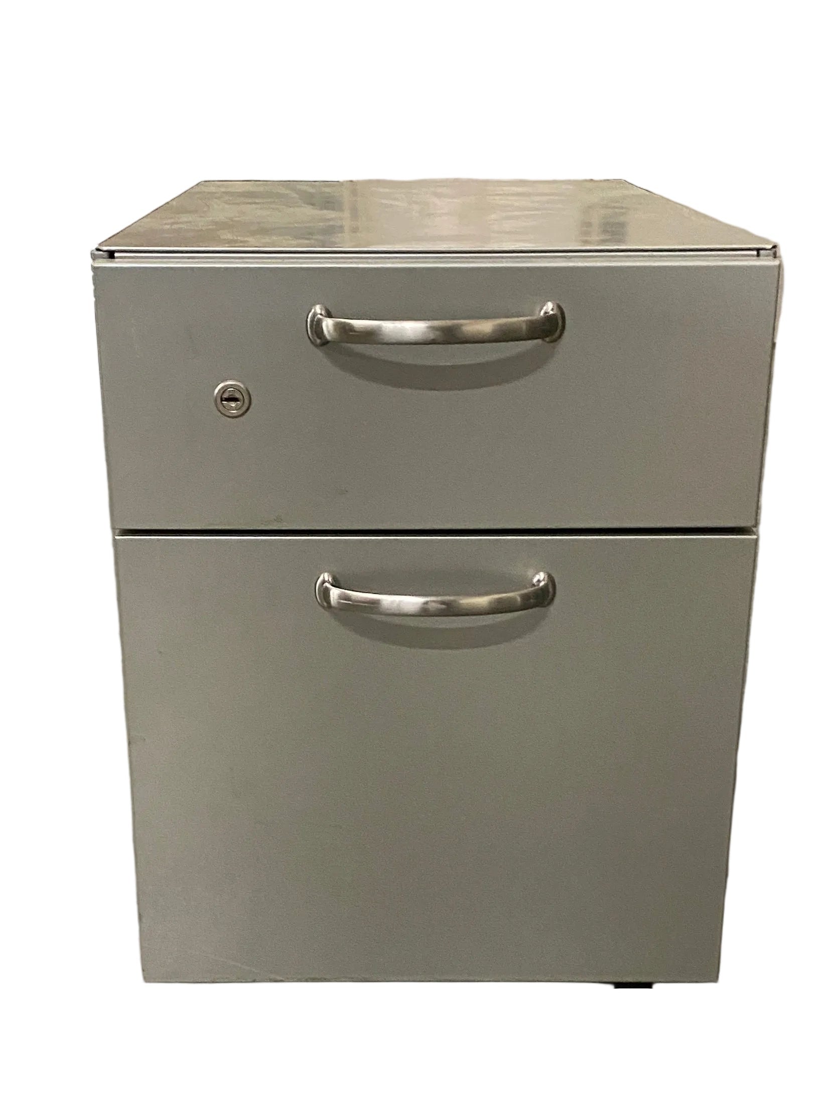 Steelcase Grey 2 Drawer File Cabinet On Wheels