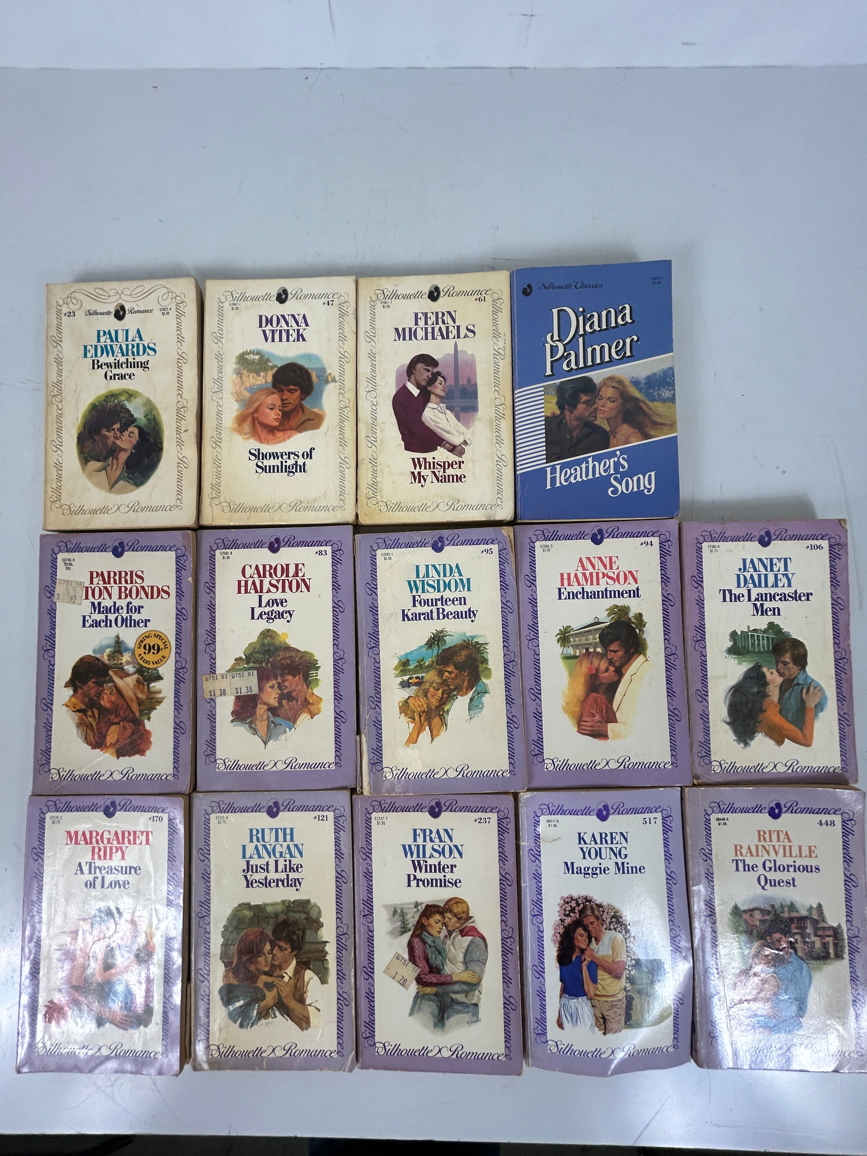 Lot of 14 Silhouette Romance Novels SC