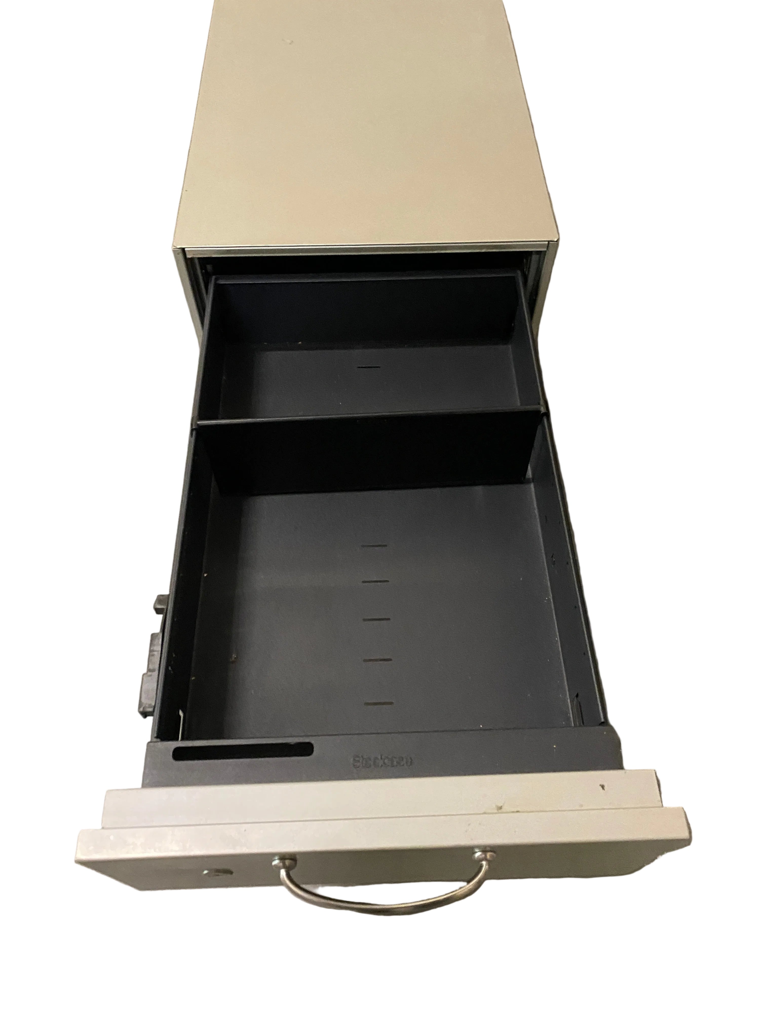 Steelcase Grey 2 Drawer File Cabinet On Wheels