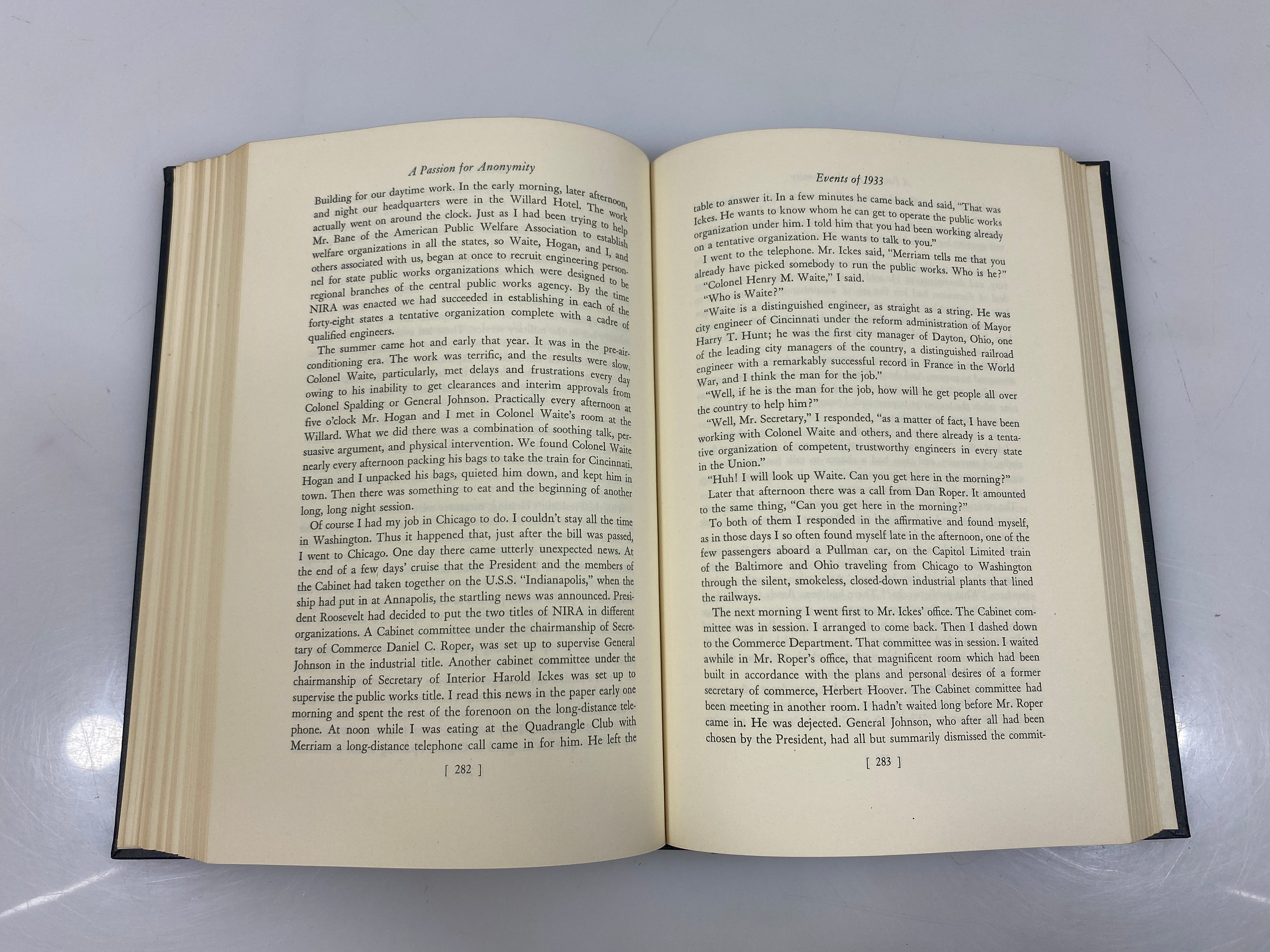 Set of 2: The Autobiography of Louis Brownlow Half 1 & 2 1955-58 HC