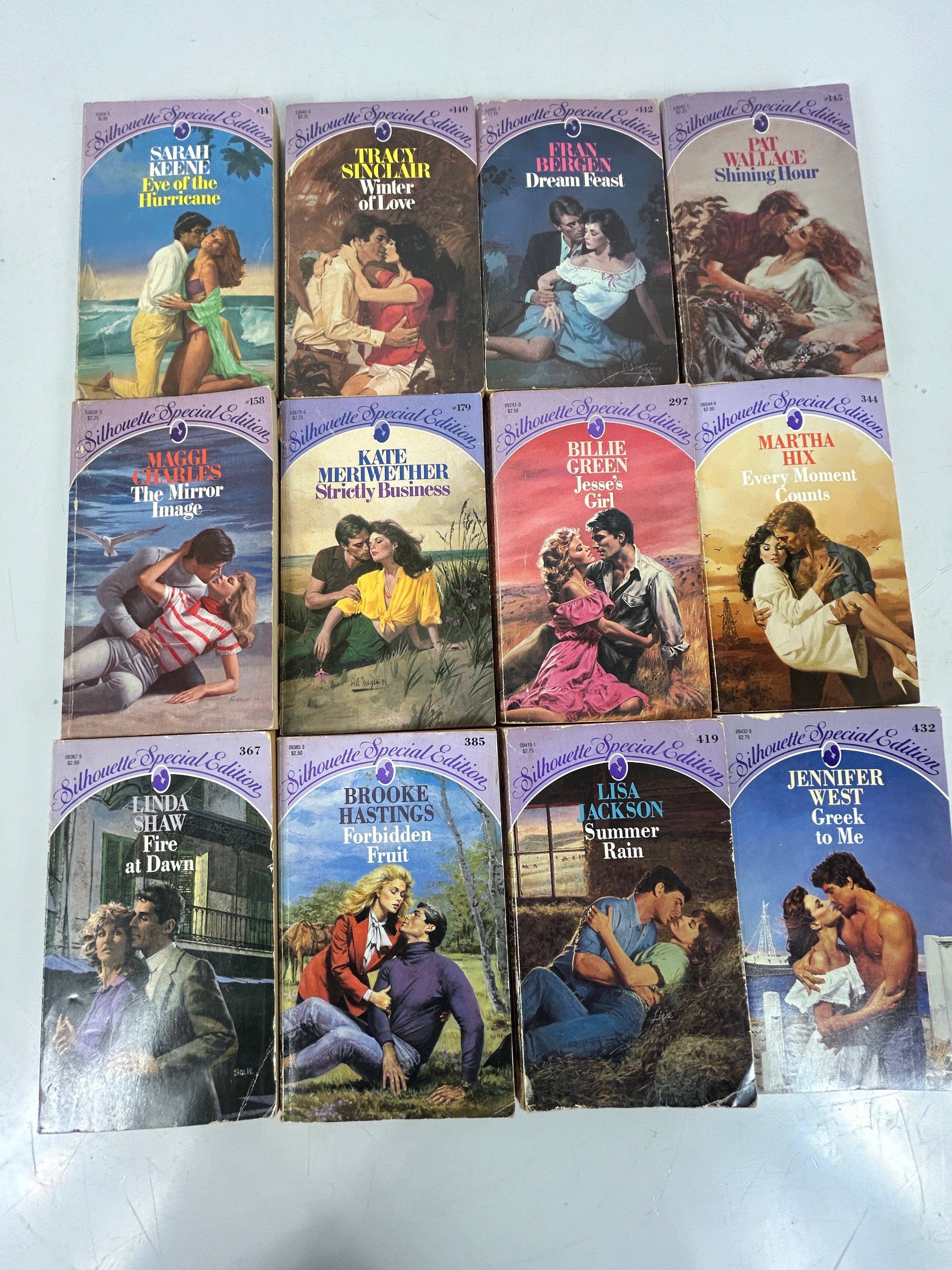 Lot of 12 Silhouette Special Edition Romantic Love Novel Books SC