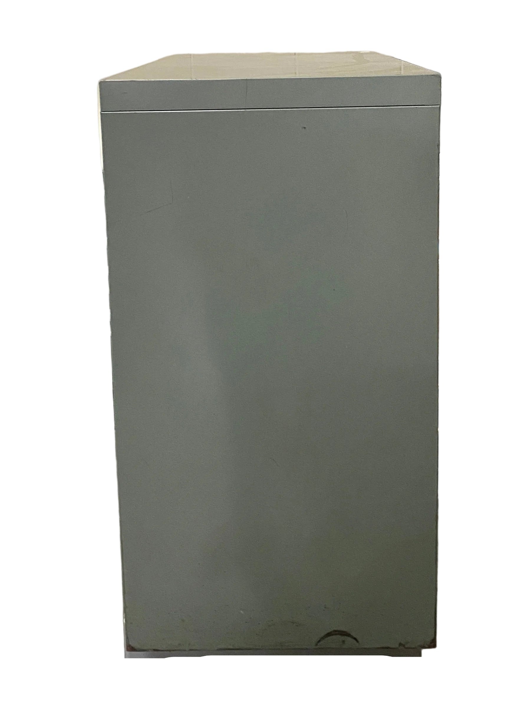Steelcase Grey 2 Drawer Thumb Latch File Cabinet
