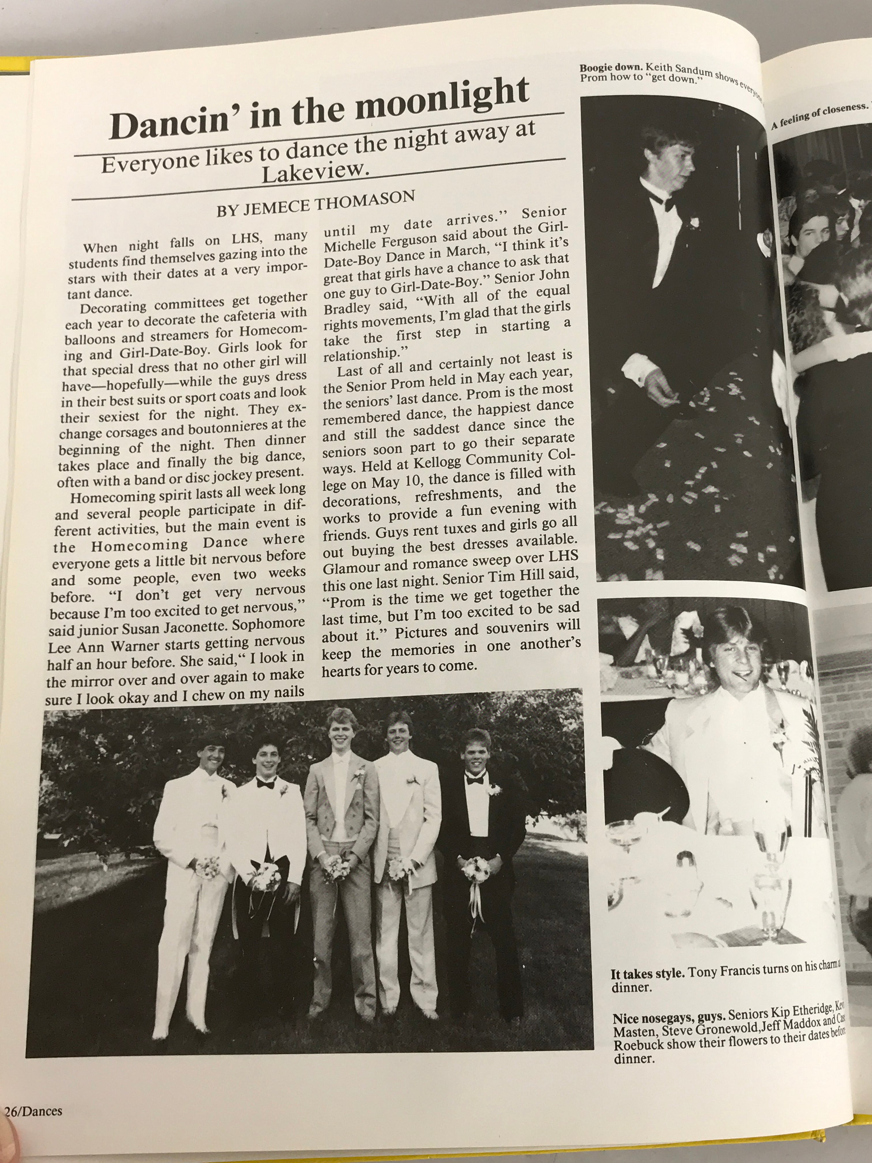 1986 Lakeview High School Yearbook Battle Creek Michigan HC