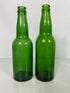 Lot of 15 Vintage Green Glass Bottles