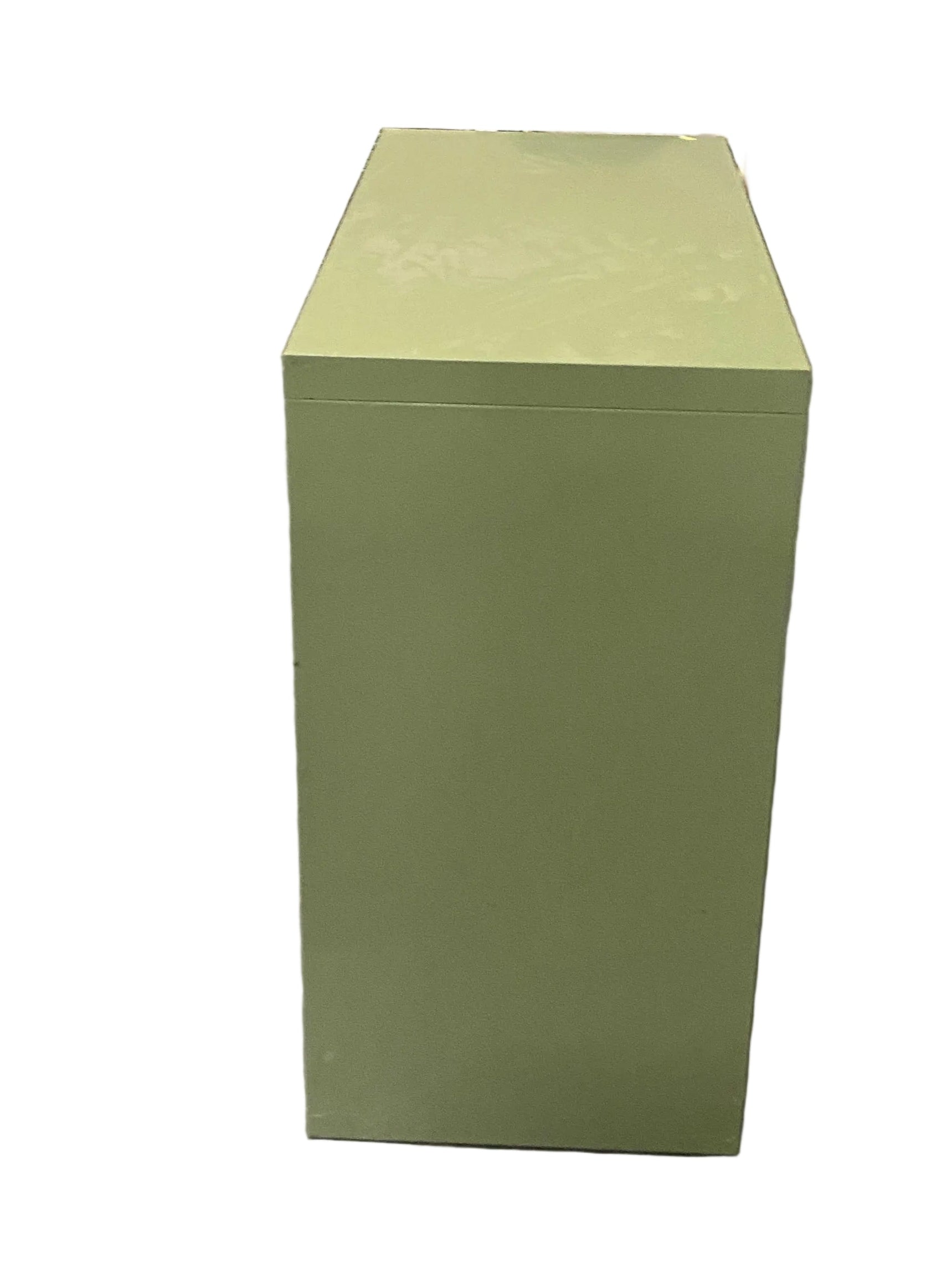 Steelcase Green 2 Drawer Thumb Latch File Cabinet