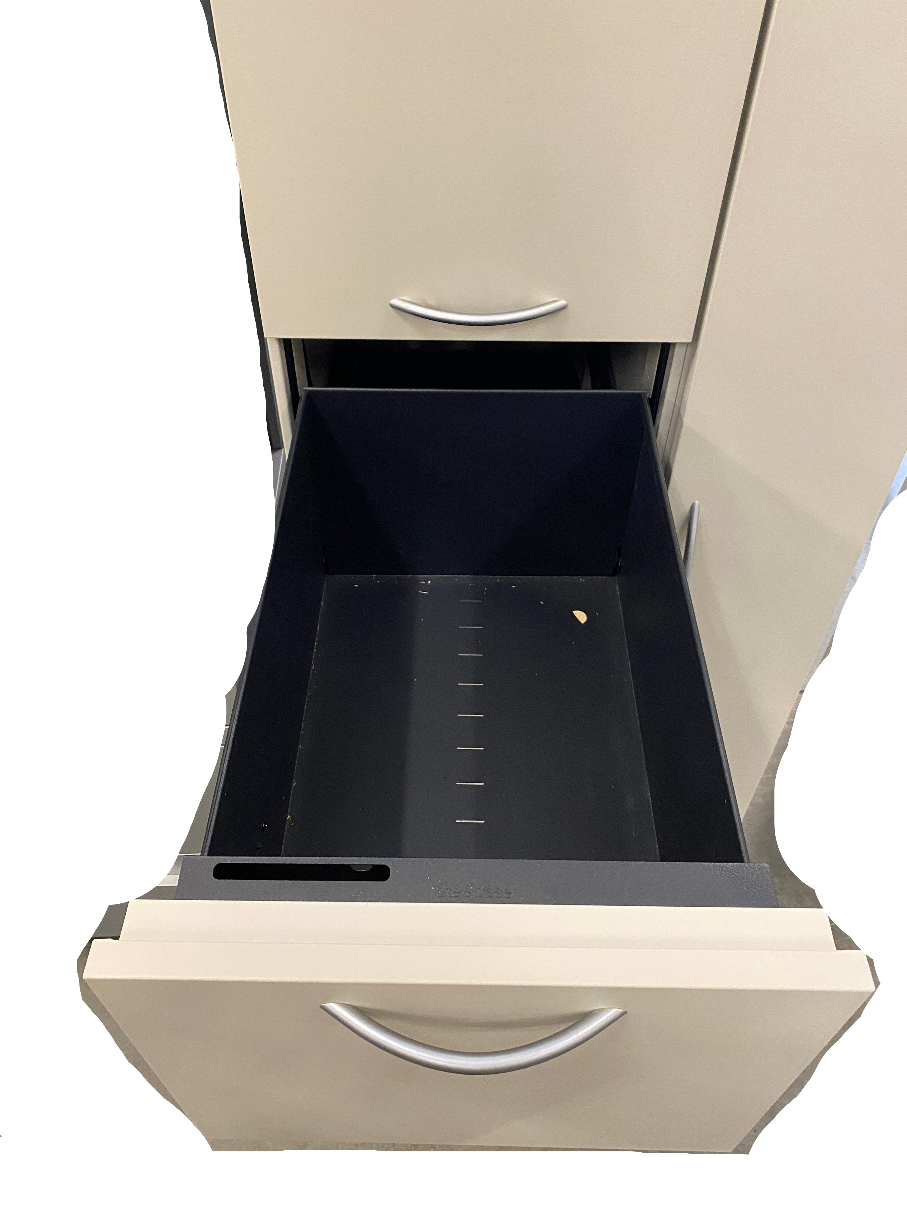 Steelcase Right Side Closet Tan Cabinet With Drawers