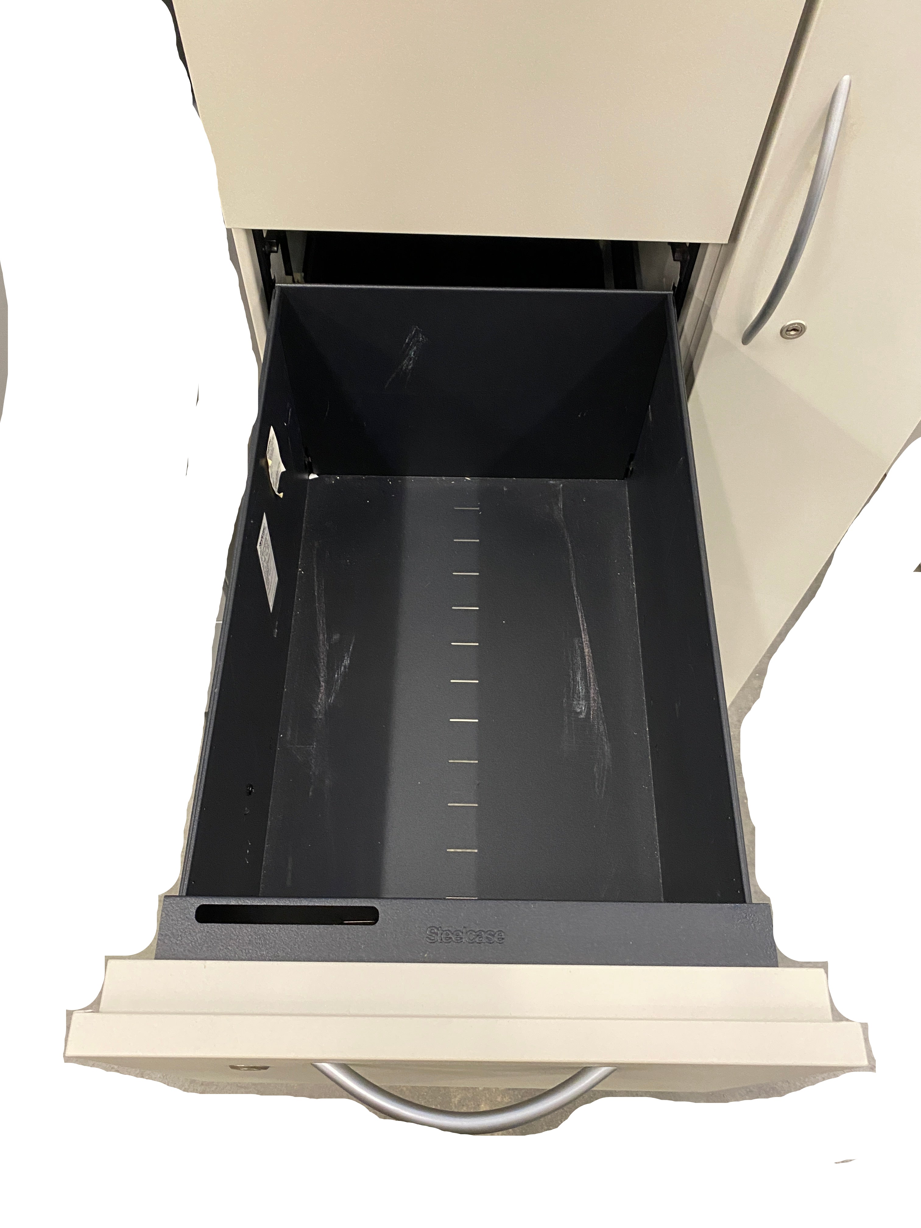 Steelcase Right Side Closet Tan Cabinet With Drawers
