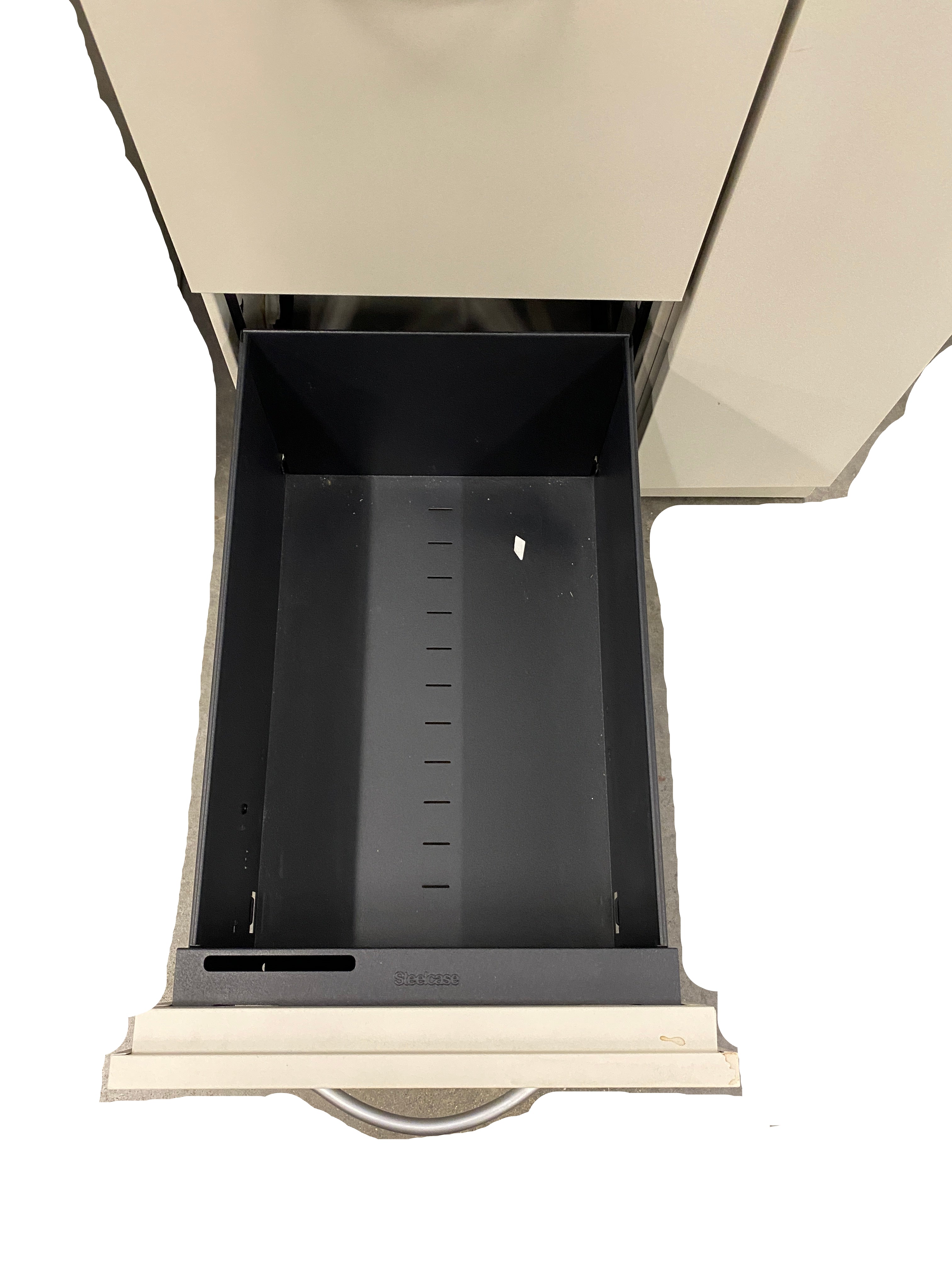 Steelcase Right Side Closet Tan Cabinet With Drawers