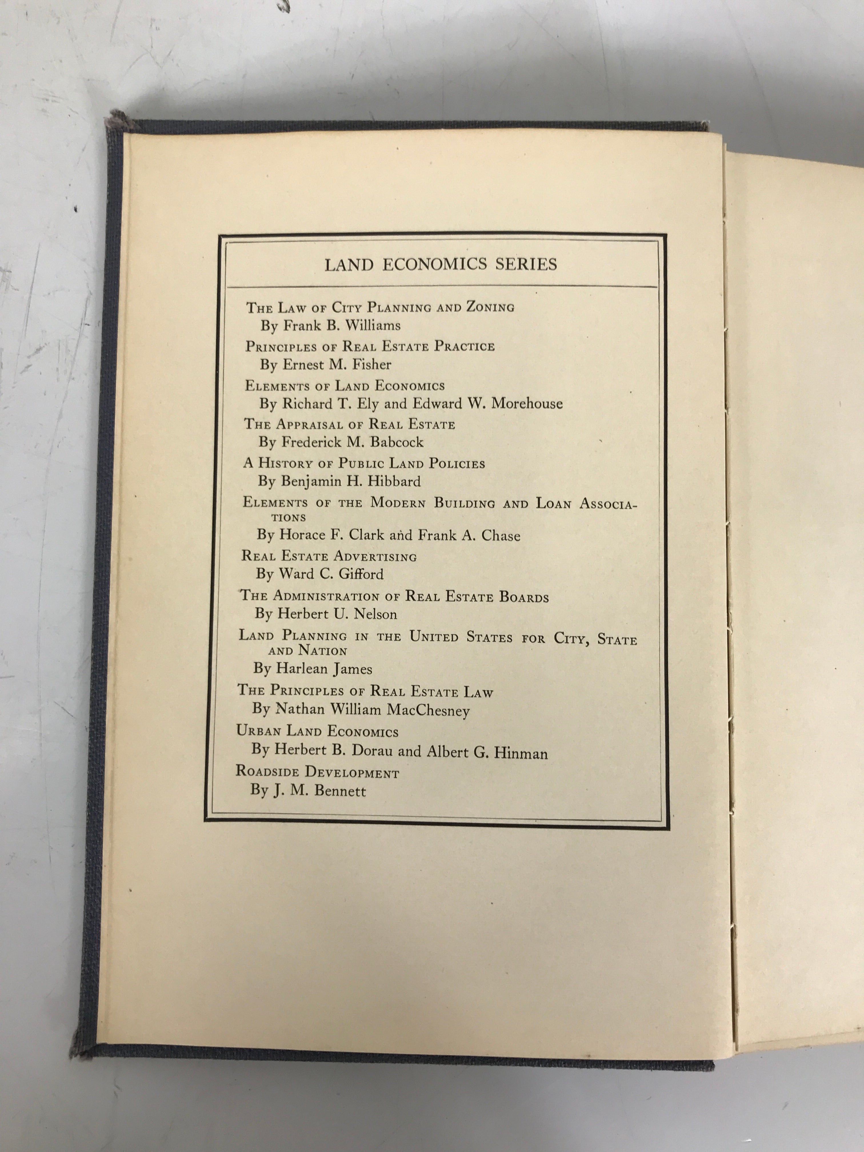 Roadside Development J.M. Bennett 1929 Antique HC Ex-Library