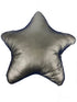 Metallic Silver Star Pillow 14"x15"