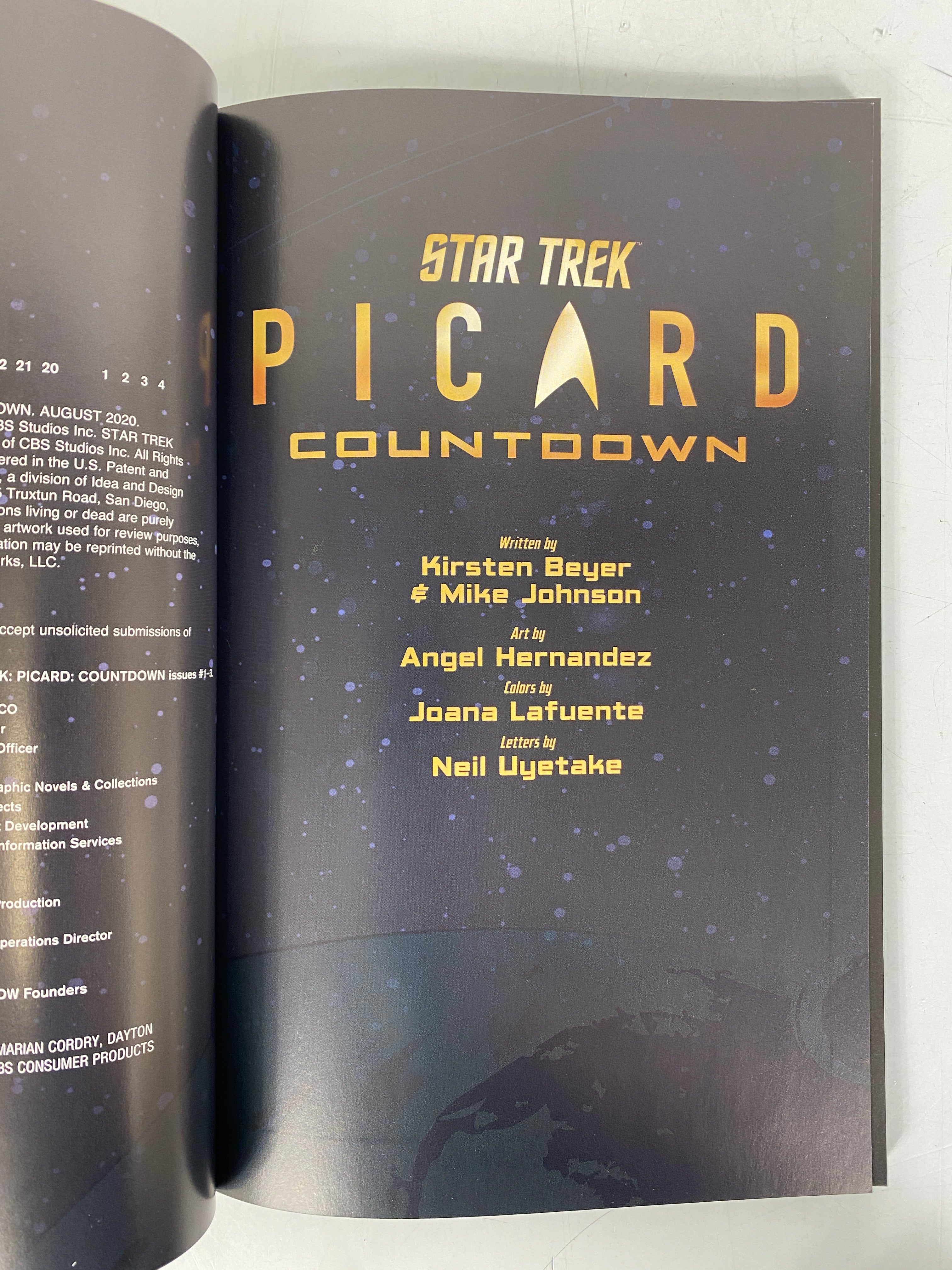 Star Trek Picard Countdown by Kirsten Beyer Graphic Novel (2020)