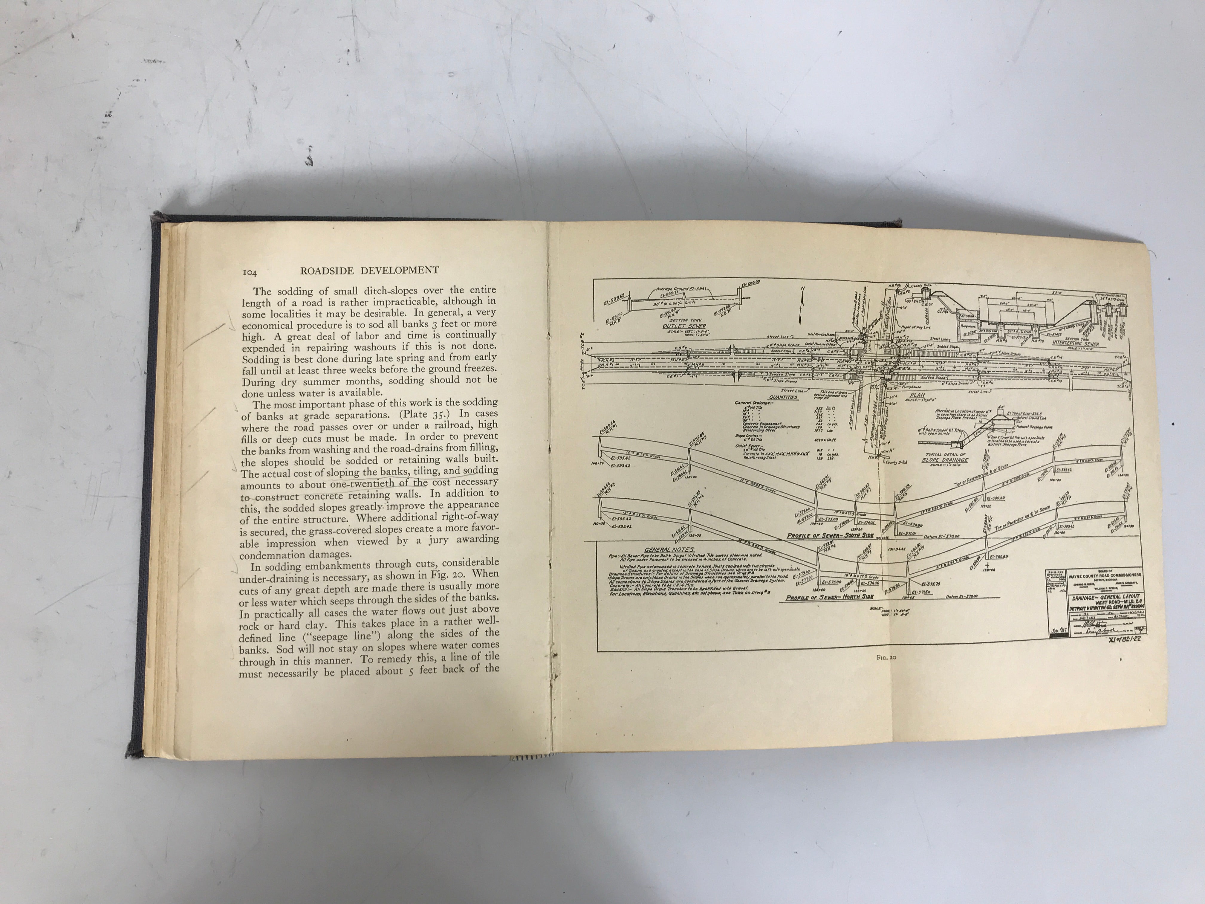 Roadside Development J.M. Bennett 1929 Antique HC Ex-Library