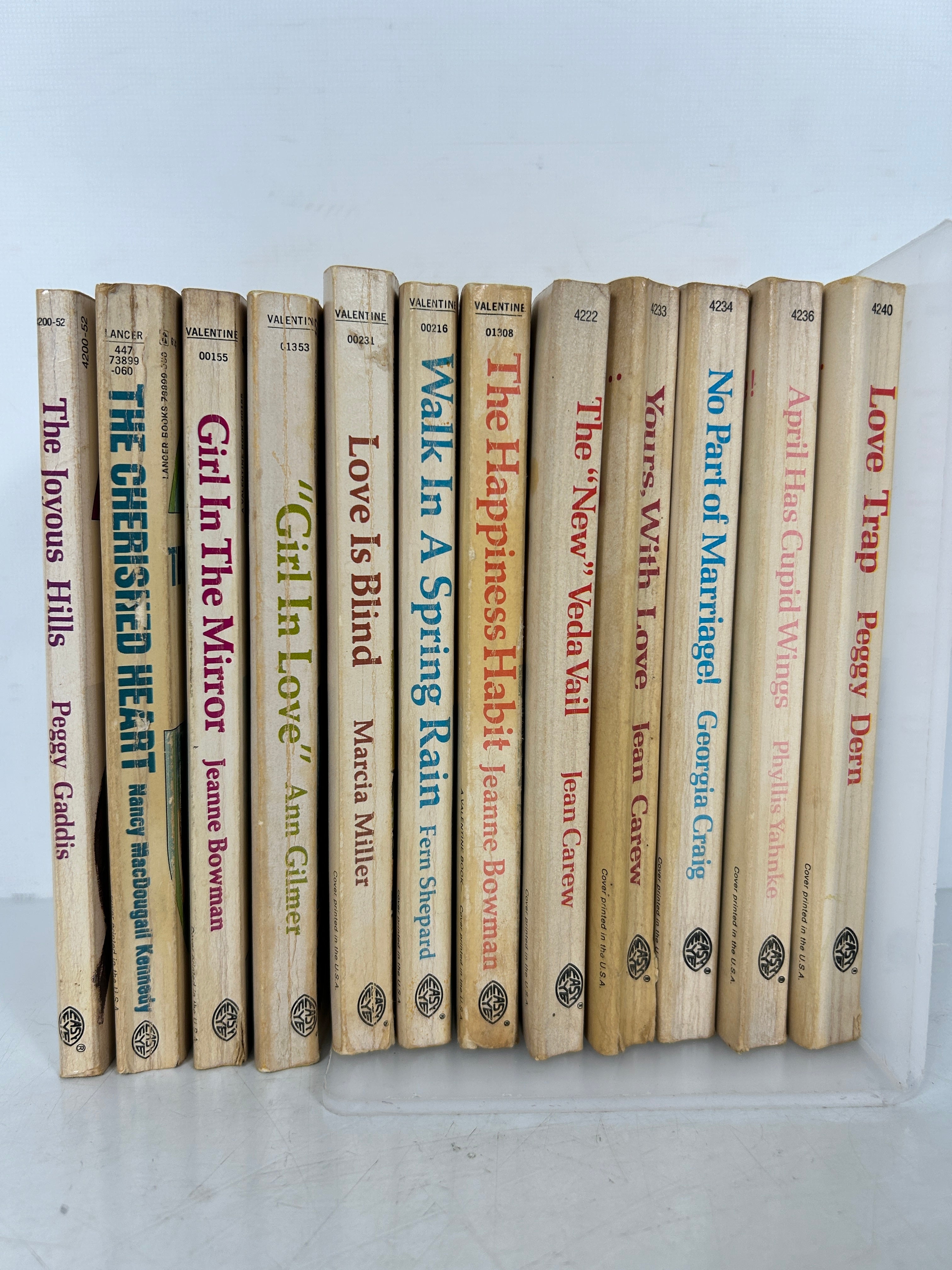 Valentine Books EASY EYE Lot of 12 Romance Paperbacks 1947-70