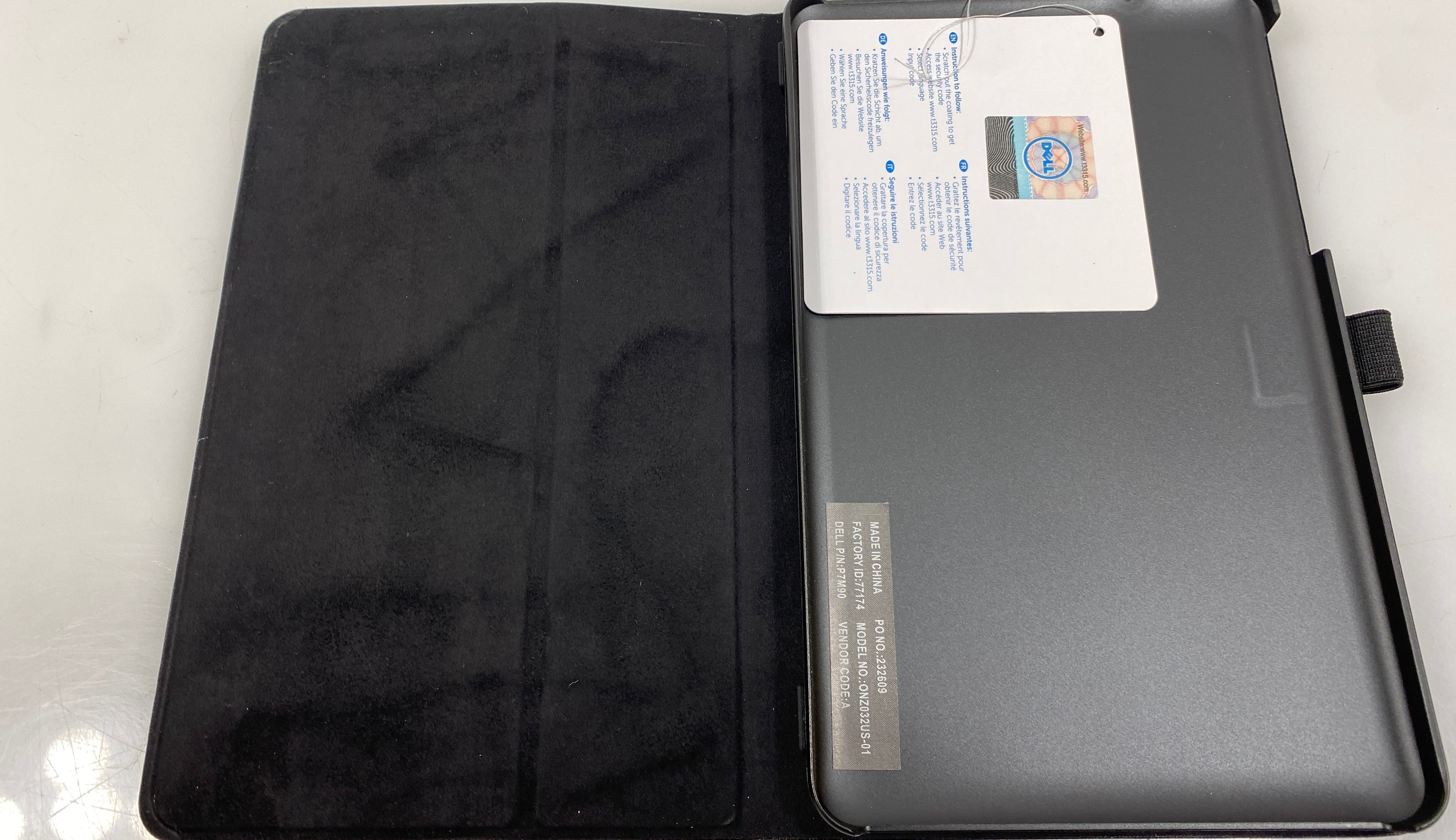 Dell P7M90 Tablet Folio 8" Case *New*