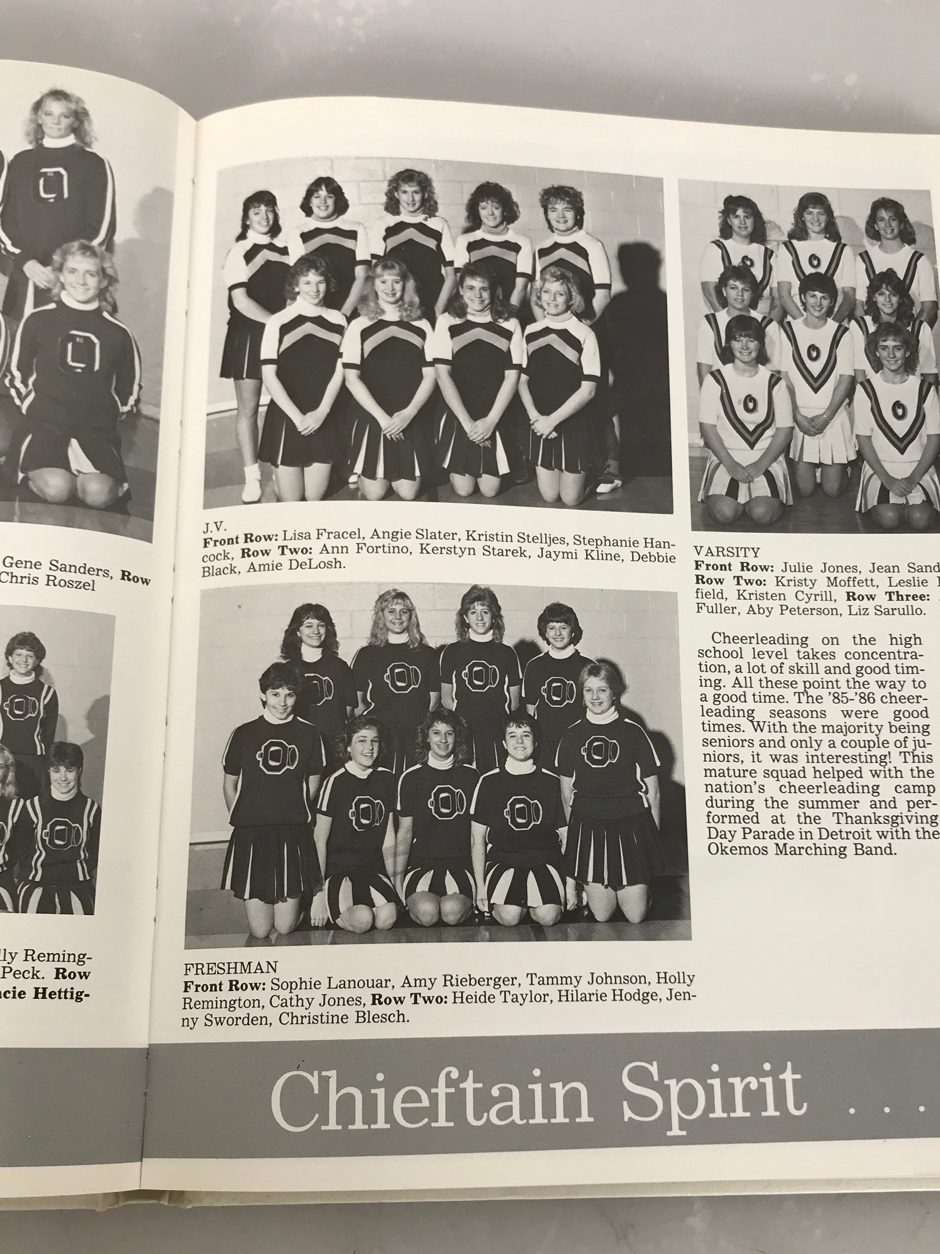 1986 Okemos High School Yearbook Okemos, Michigan HC