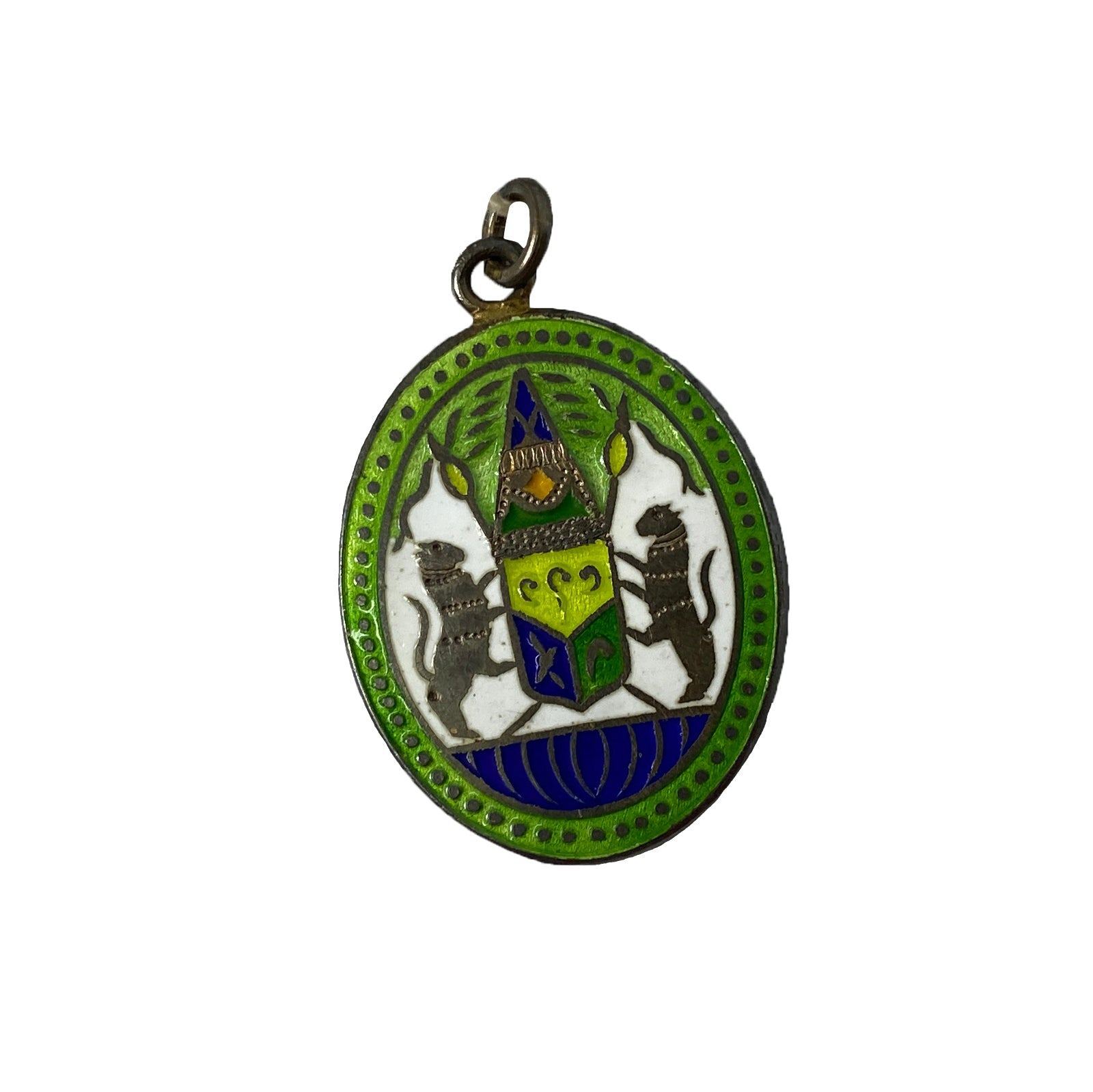 Vintage Thai Enamel Pendants