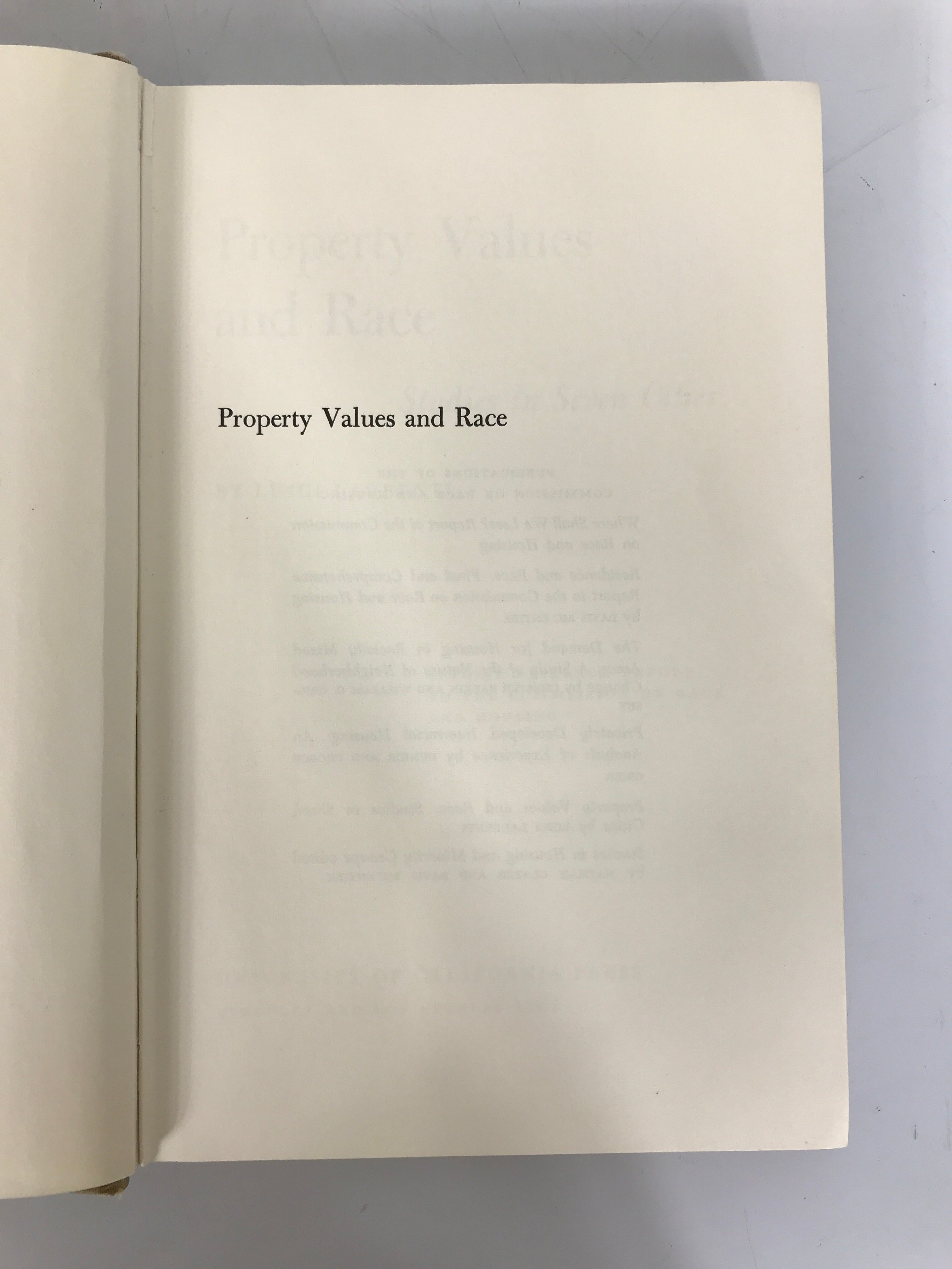 Property Values and Race in 7 Cities Laurenti 1961, 2nd Print Ex-Library