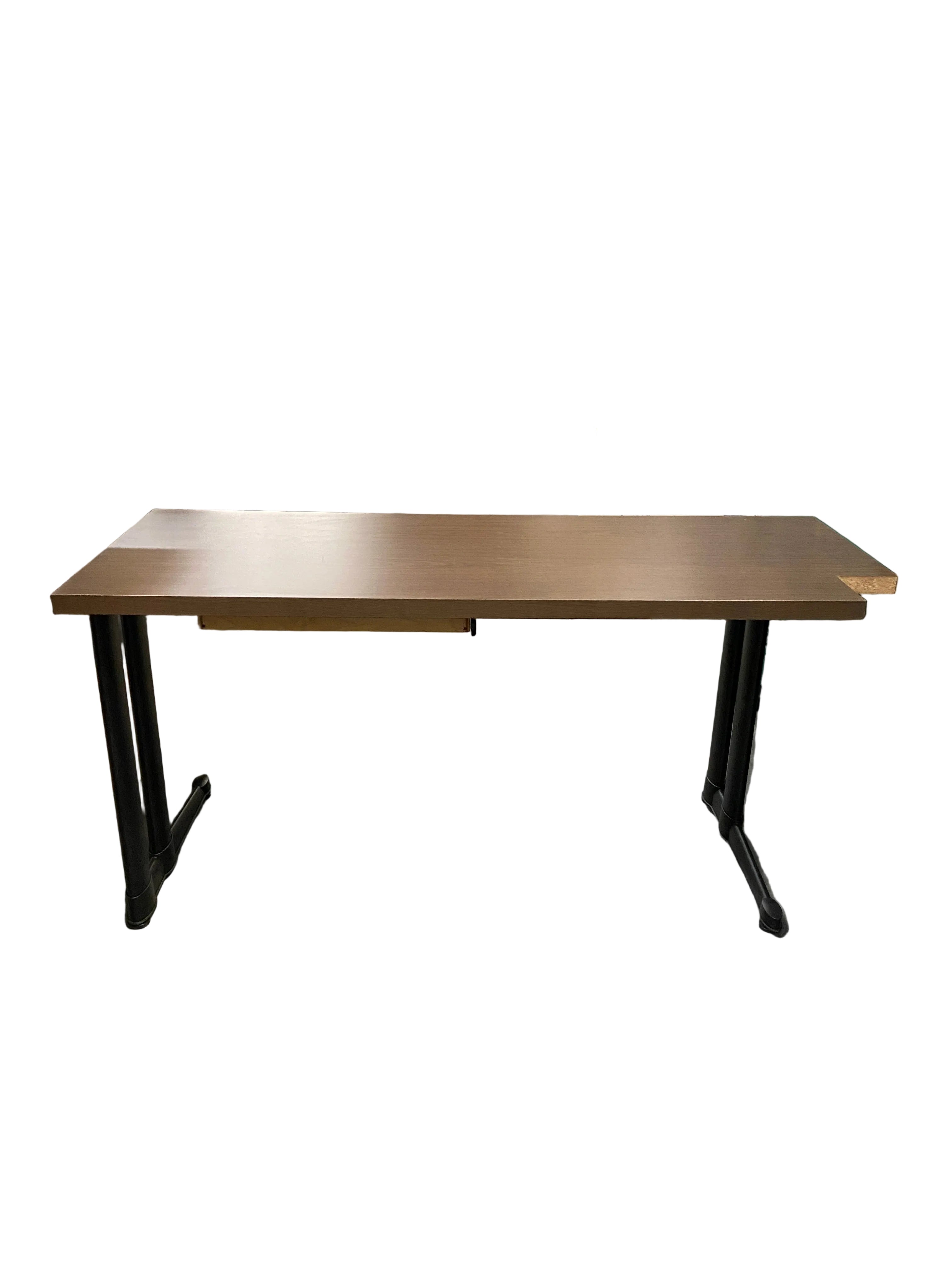 Laminate Cherry Desk With Stationary Drawer