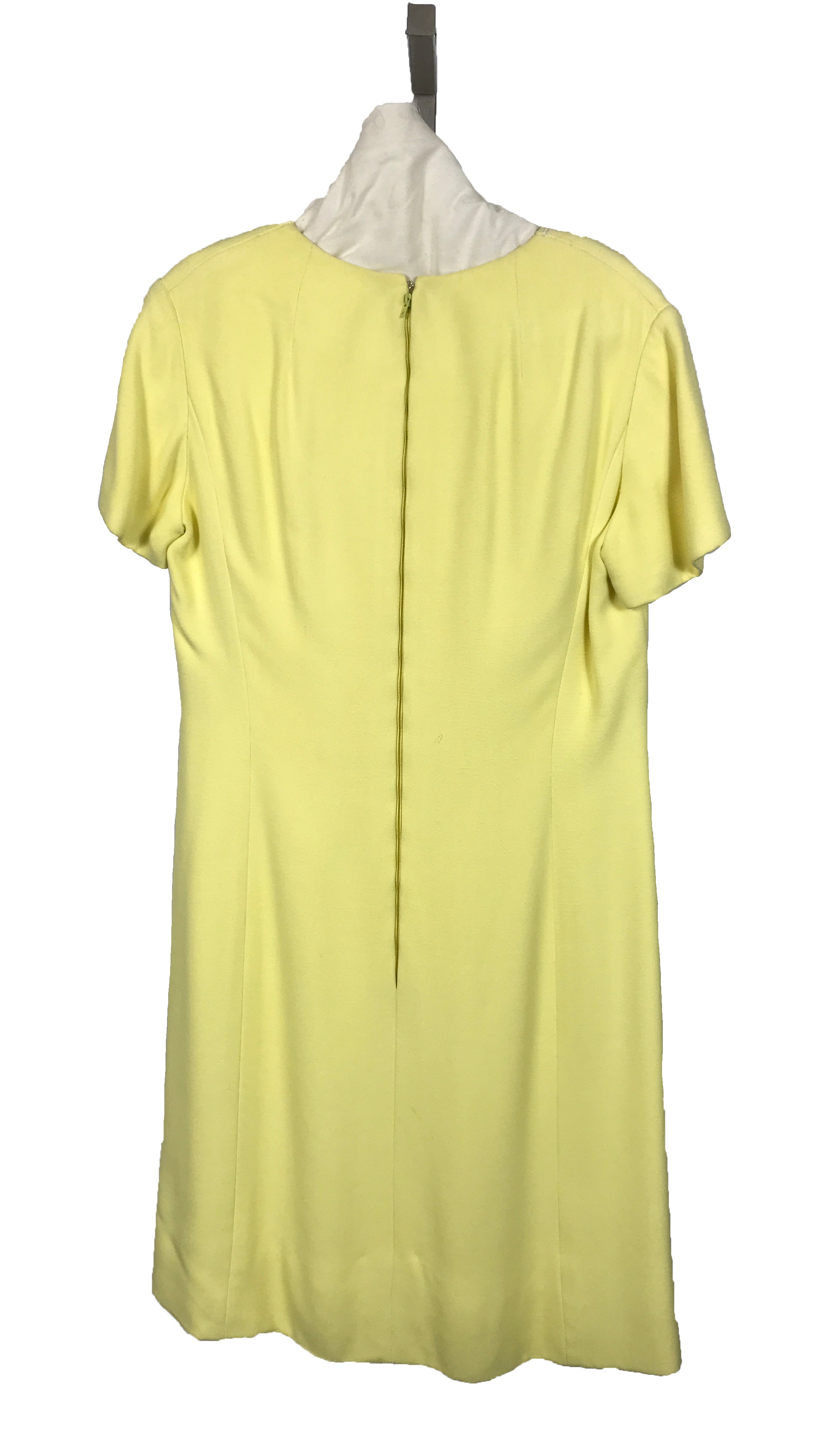 Vintage Saks Fifth Avenue Christian Dior Women's Yellow Knee Length Dress