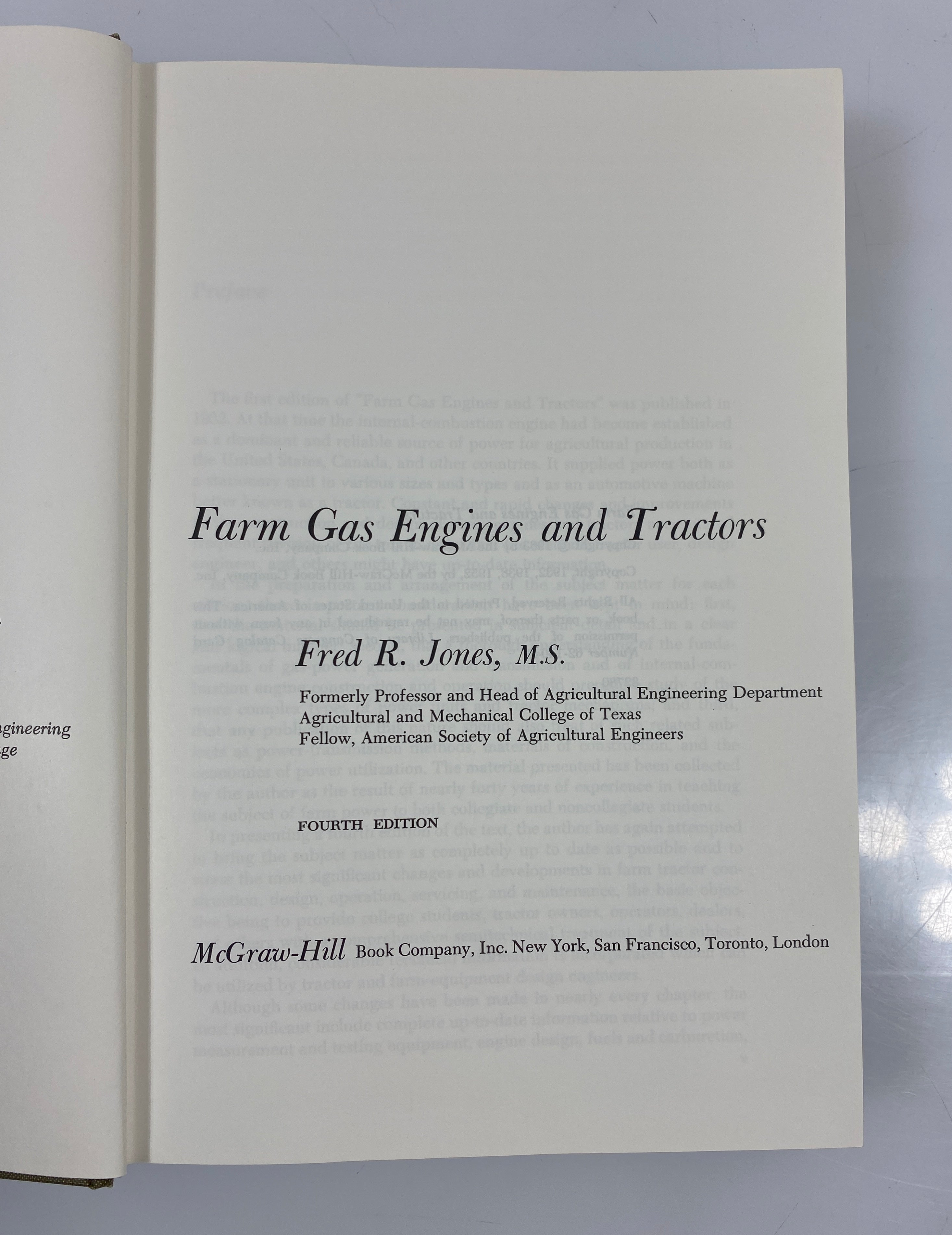 Lot of 2 Farm Books: Machinery and Equipment/Gas Engines and Tractors 4th Ed. HC