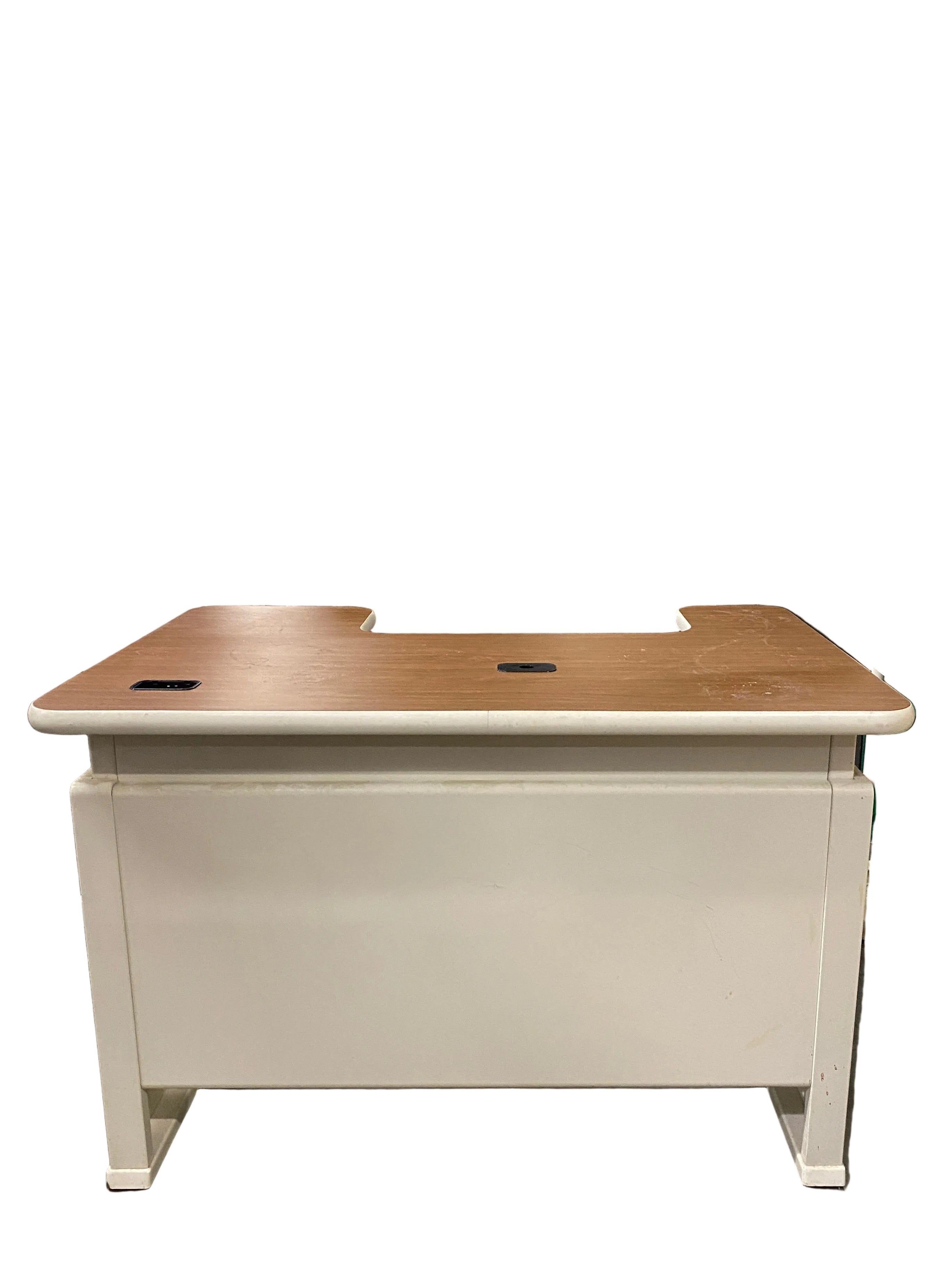 Laminate Oak Computer Desk With Keyboard Tray
