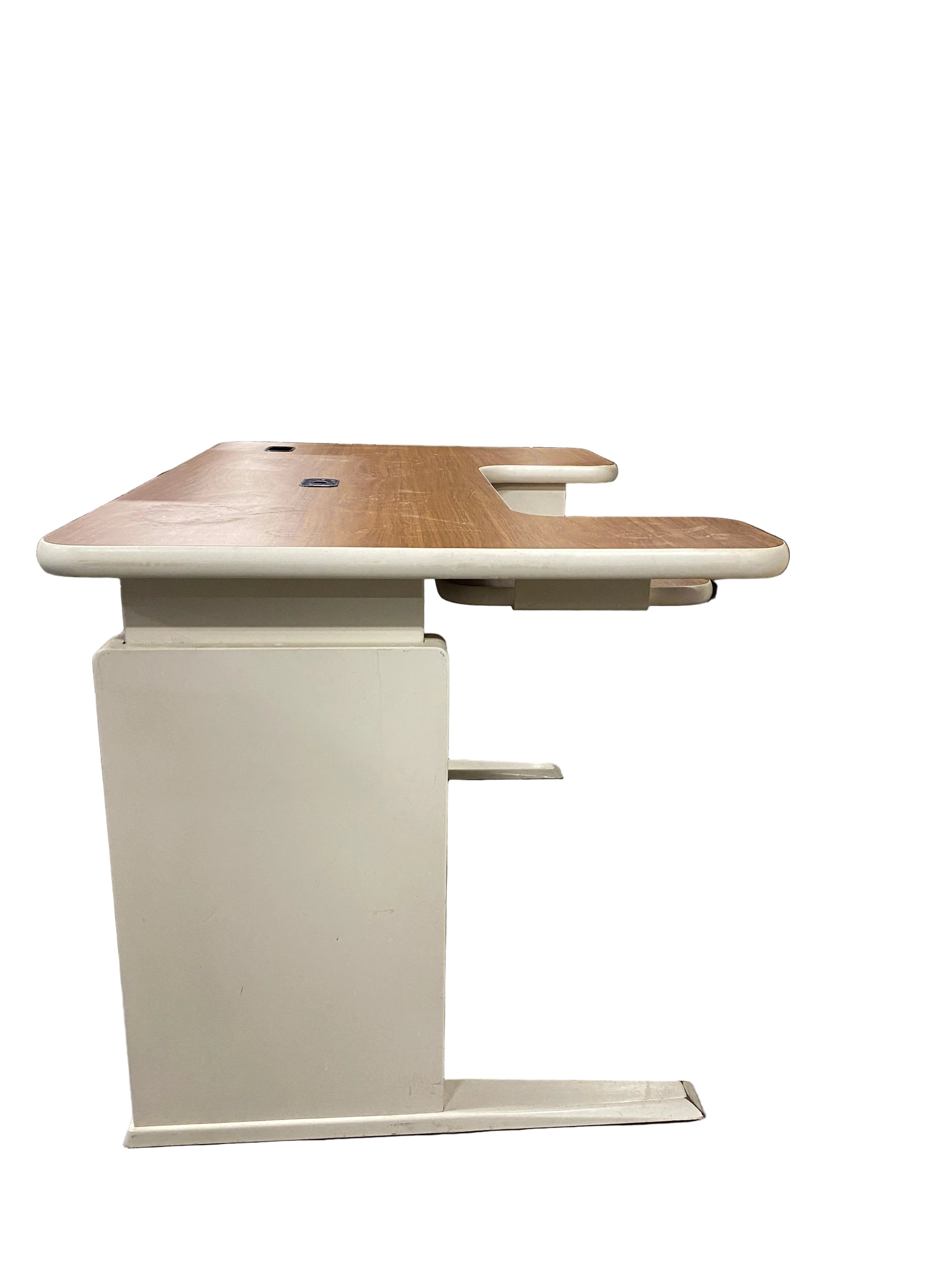 Laminate Oak Computer Desk With Keyboard Tray