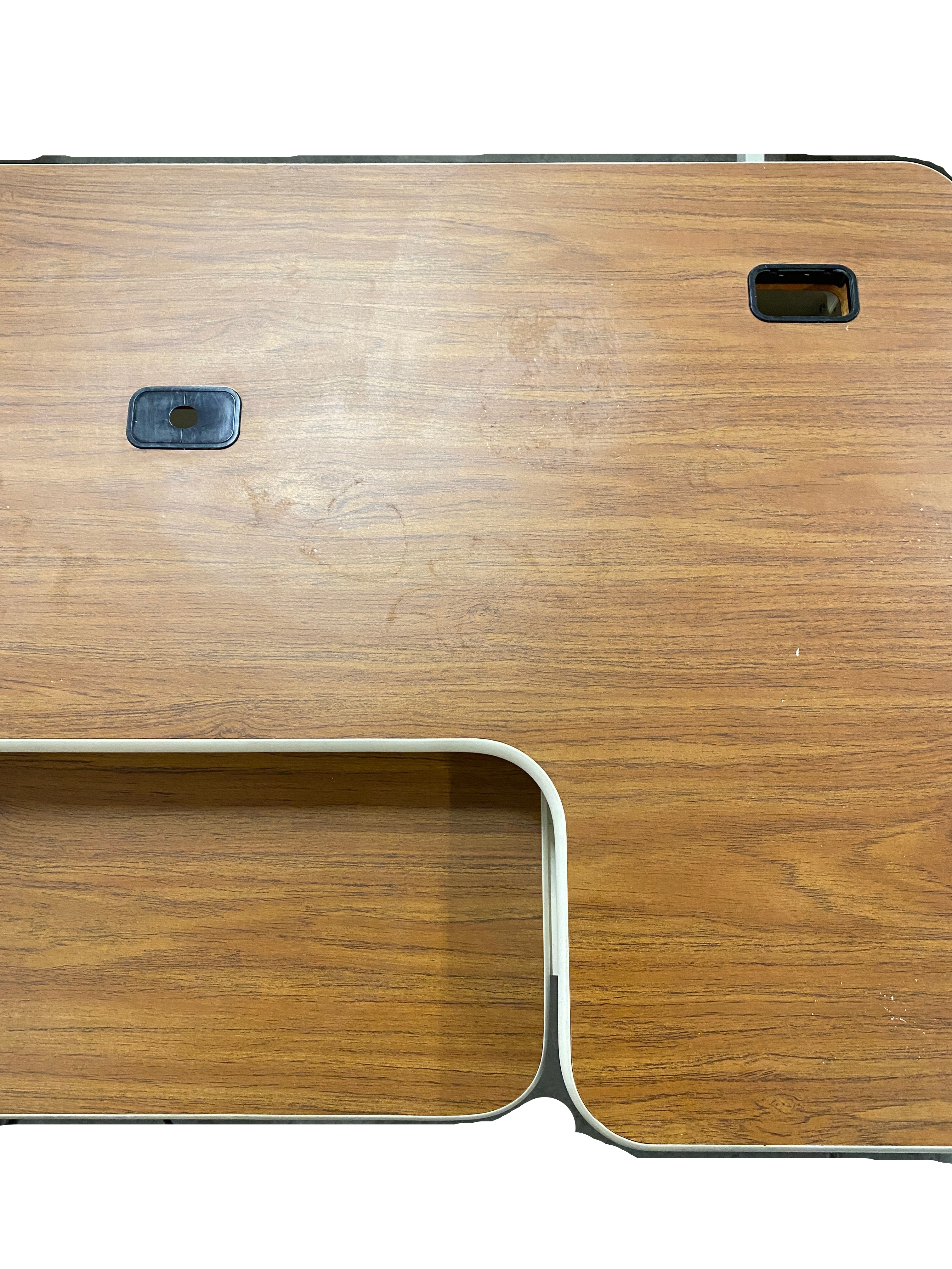 Laminate Oak Computer Desk With Keyboard Tray