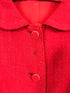 Vintage Davidow Red Wool Skirt Suit