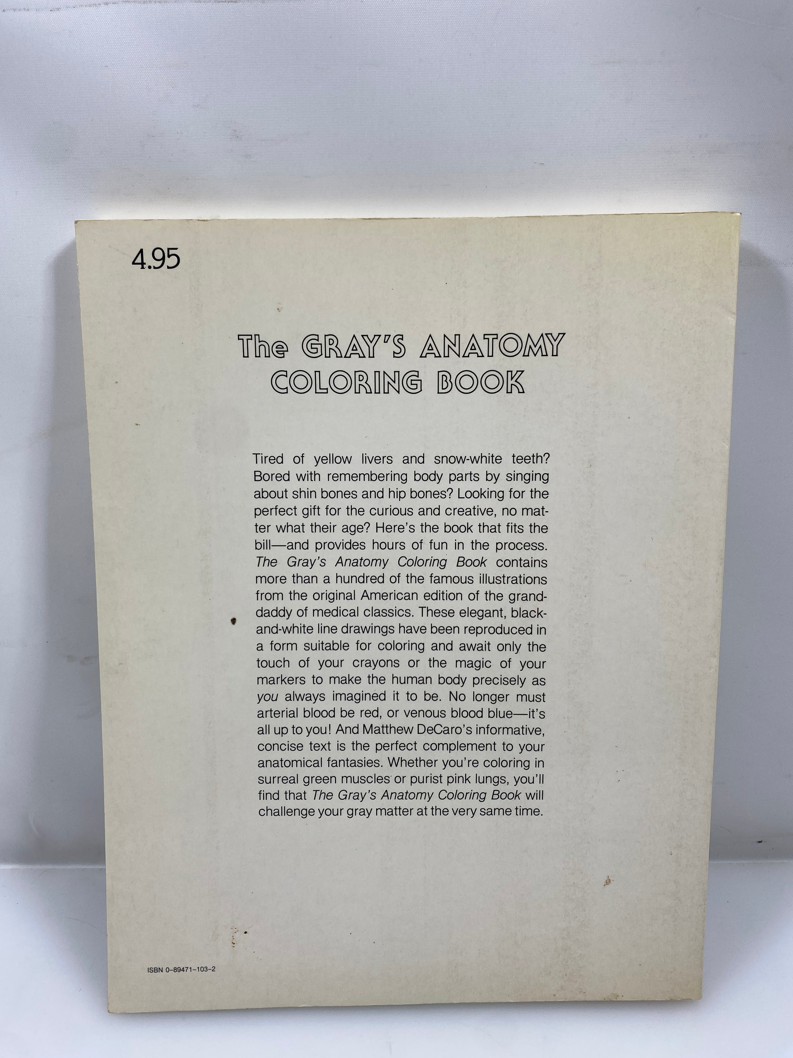 The Gray's Anatomy Coloring Book