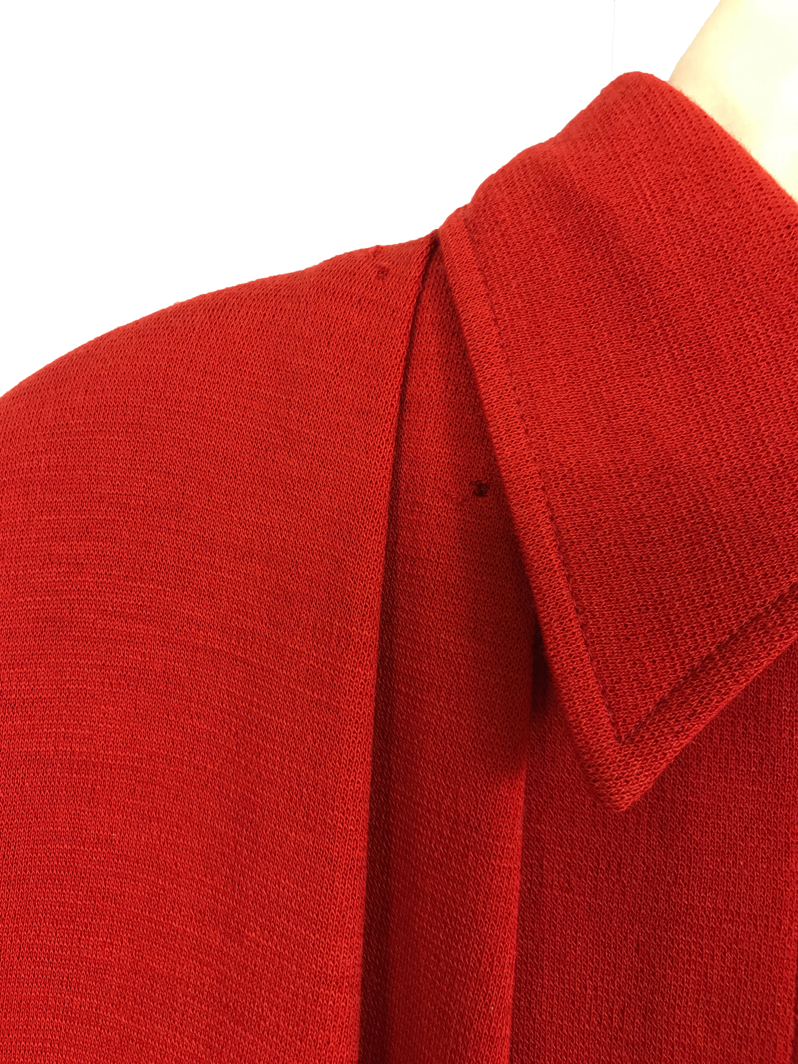 Vintage Studio 0001 Ferre Red Knit Wool Dress