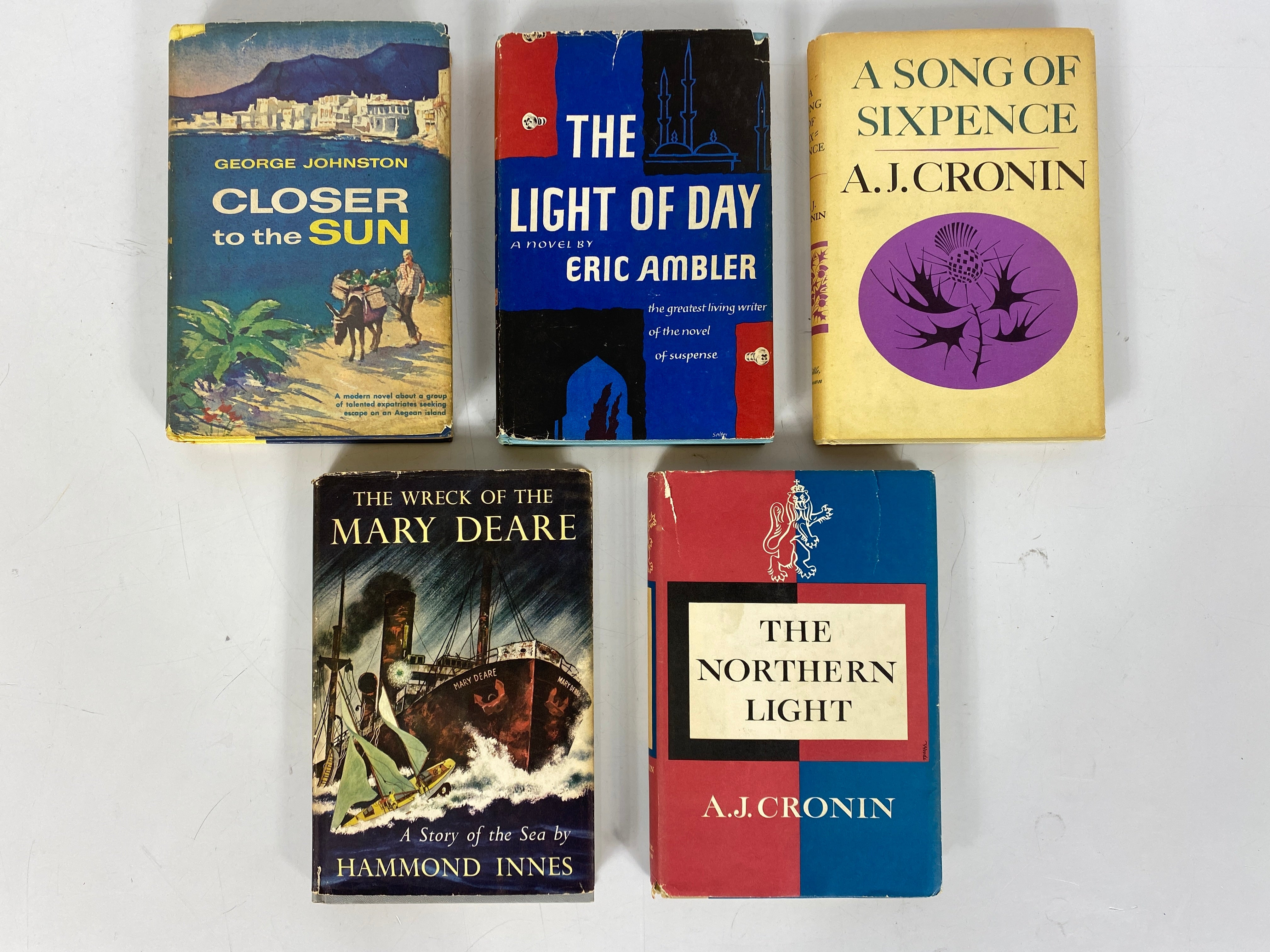 Lot of 5 Vtg Fiction incl Closer to the Sun/Light of Day/Song of Sixpence BCE DJ