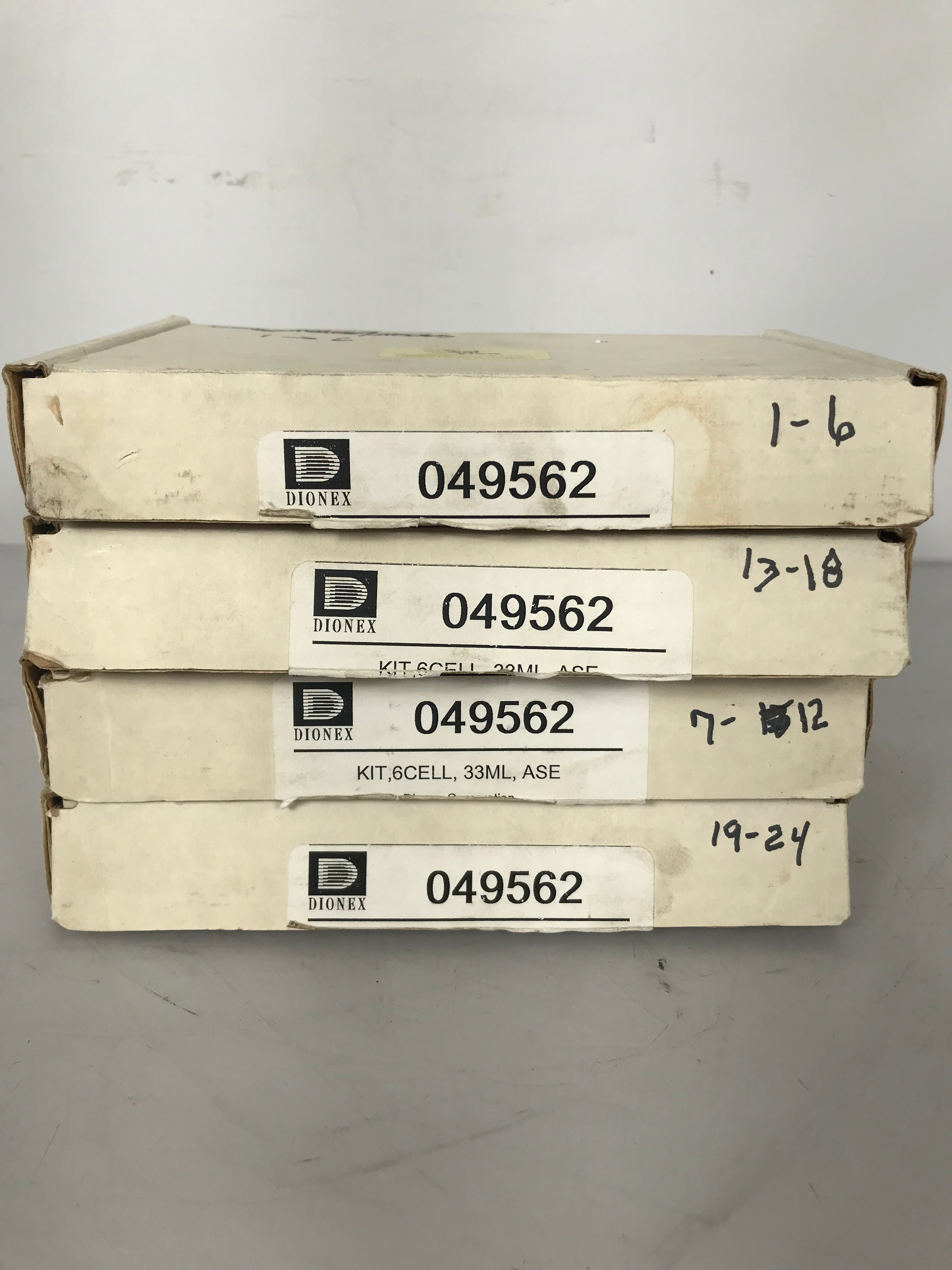 Dionex ASE 200 Solvent Extraction Cells Box of 6