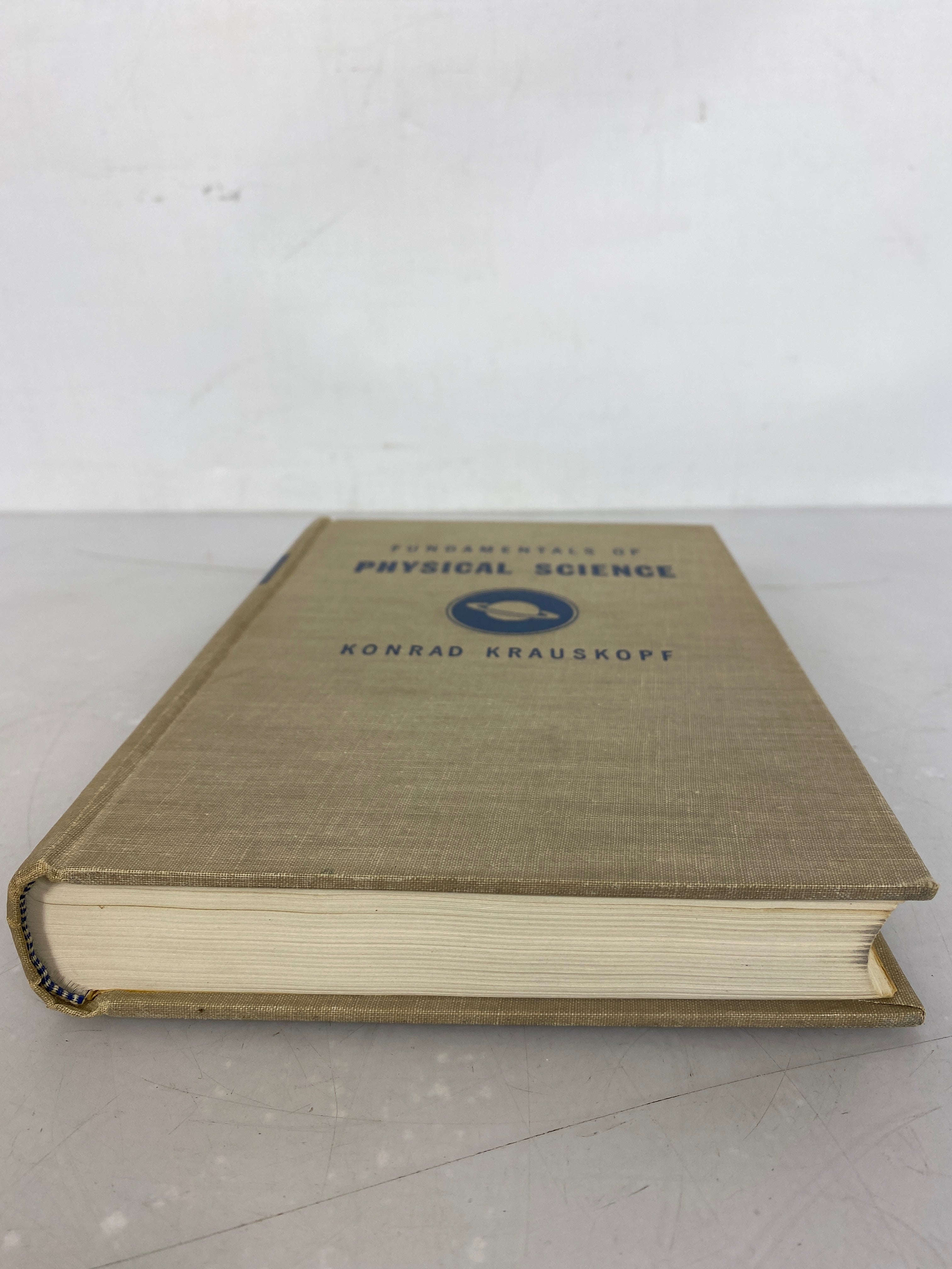 Fundamentals of Physical Science Konrad Krauskopf Third Edition 1953